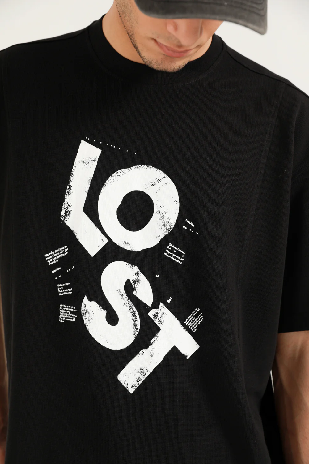 BAGGY FIT GRAPHIC MODAL TEE - Image 3