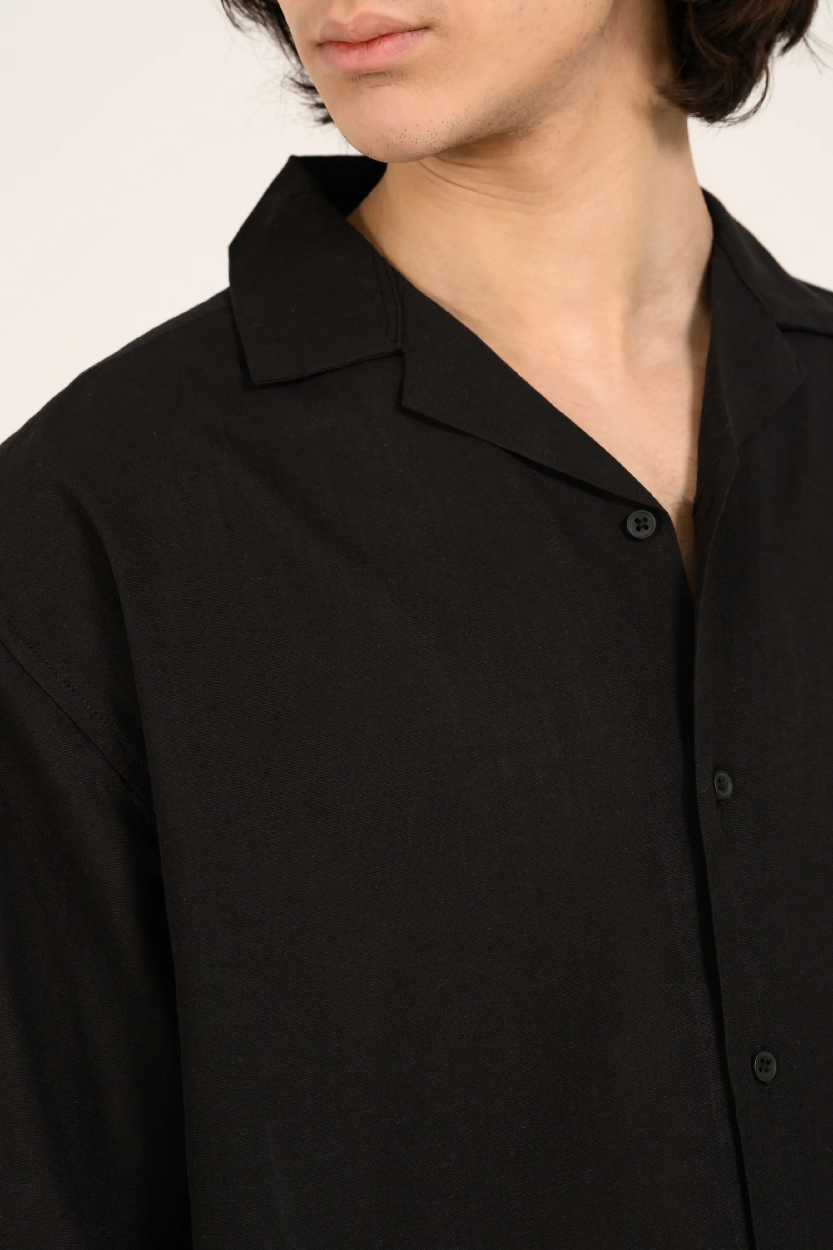 BOXY FIT RESORT COLLAR SHIRT - Image 3