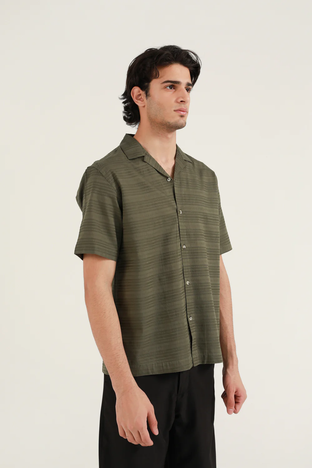 RELAXED FIT DOBBY SHIRT - Image 2