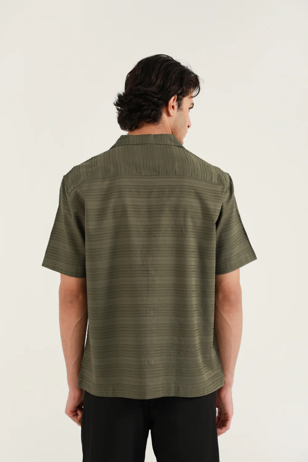 RELAXED FIT DOBBY SHIRT - Image 3