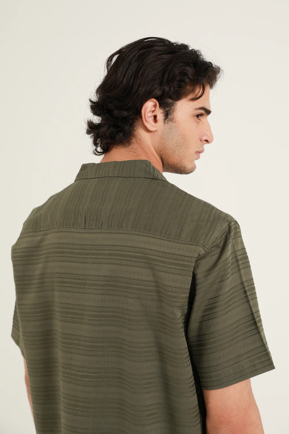 RELAXED FIT DOBBY SHIRT - Image 4