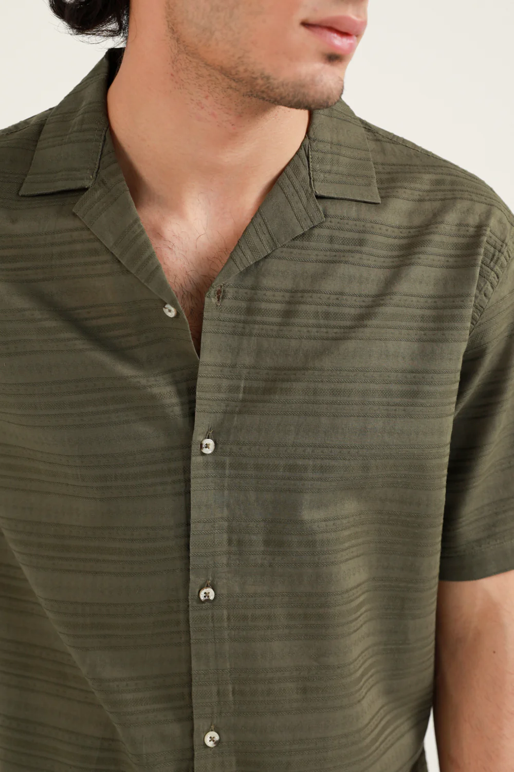 RELAXED FIT DOBBY SHIRT - Image 5