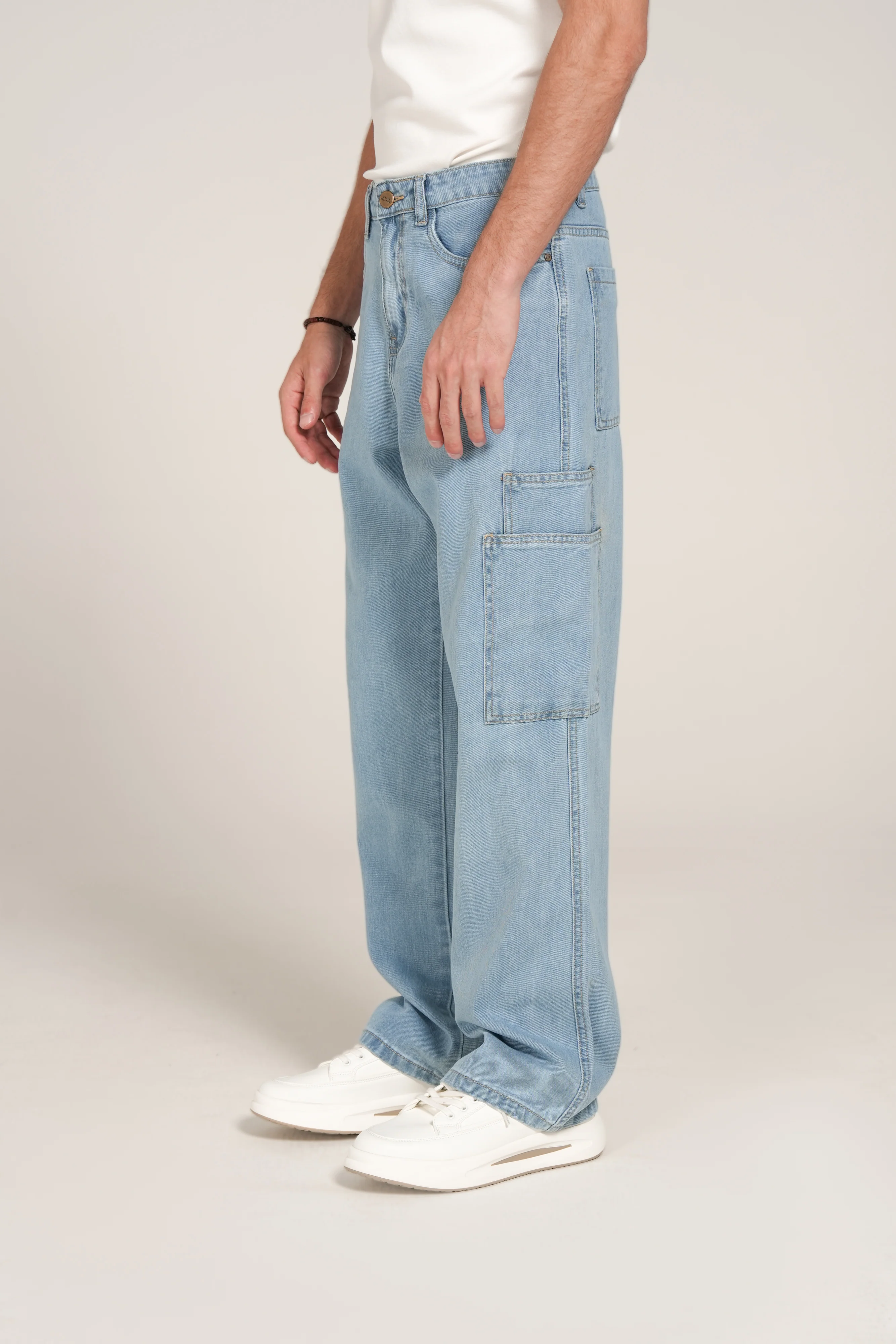 WIDE LEG FIT CARGO DENIM - Image 2
