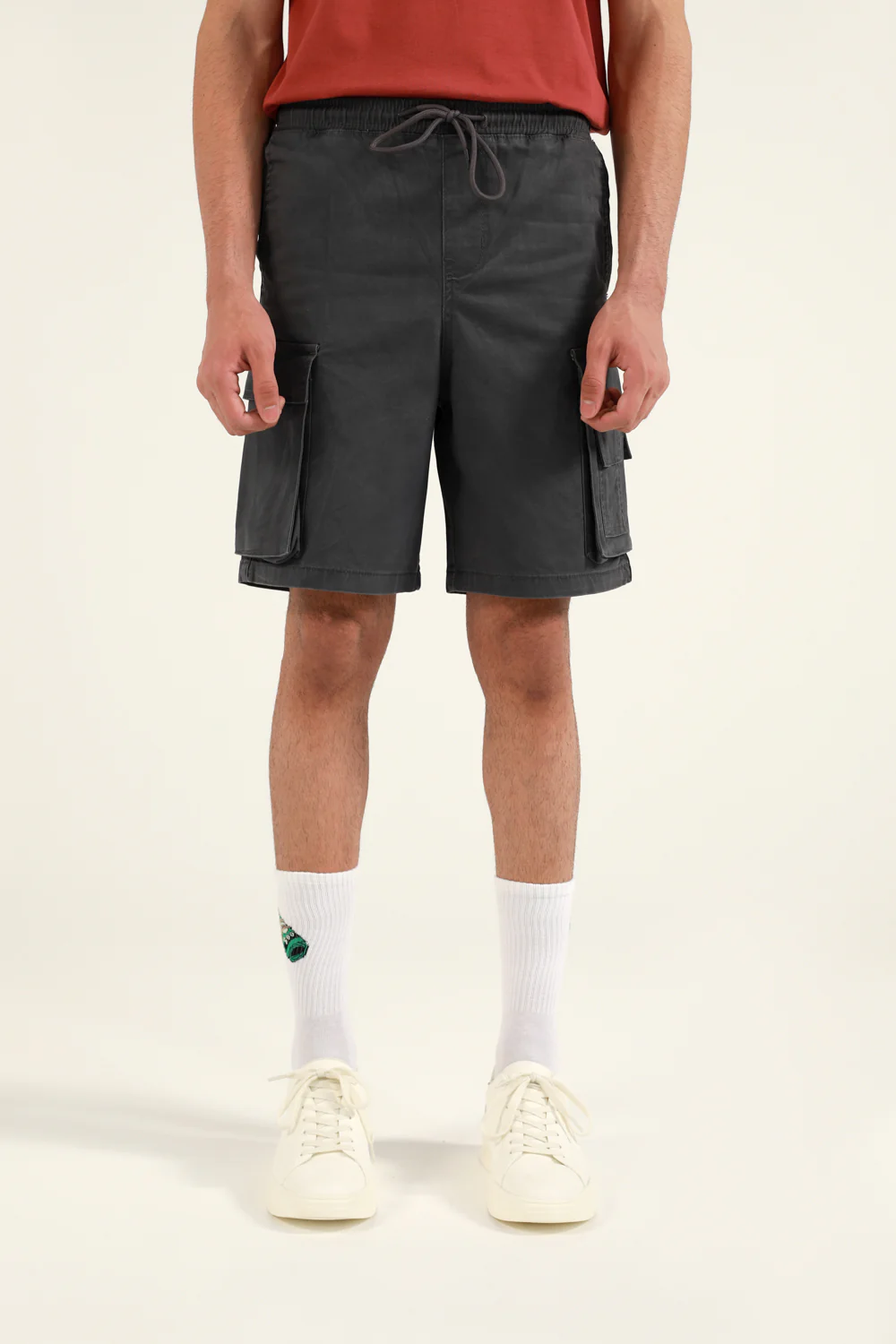 TEXTURED CARGO SHORT - Image 5