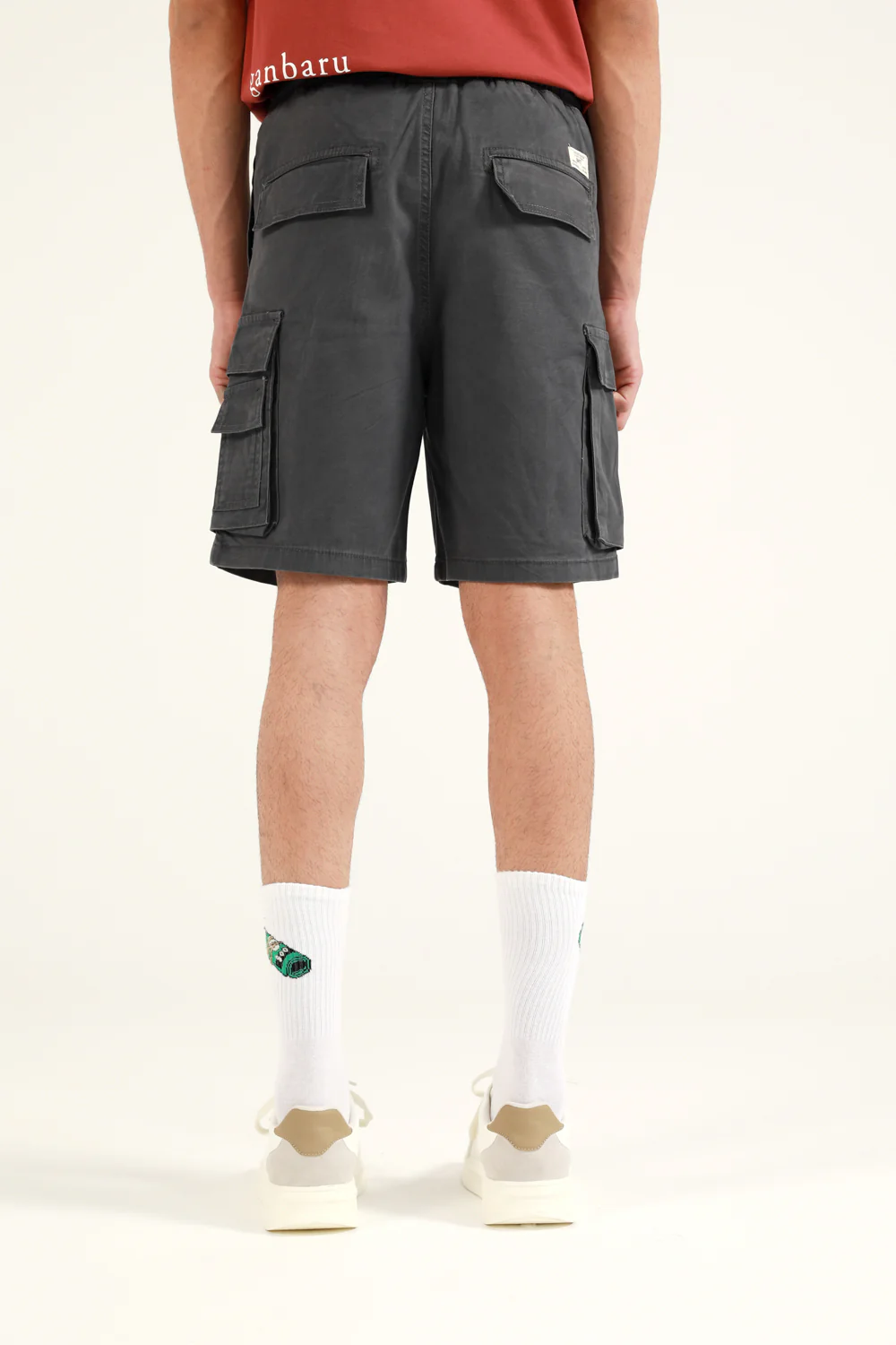 TEXTURED CARGO SHORT - Image 6