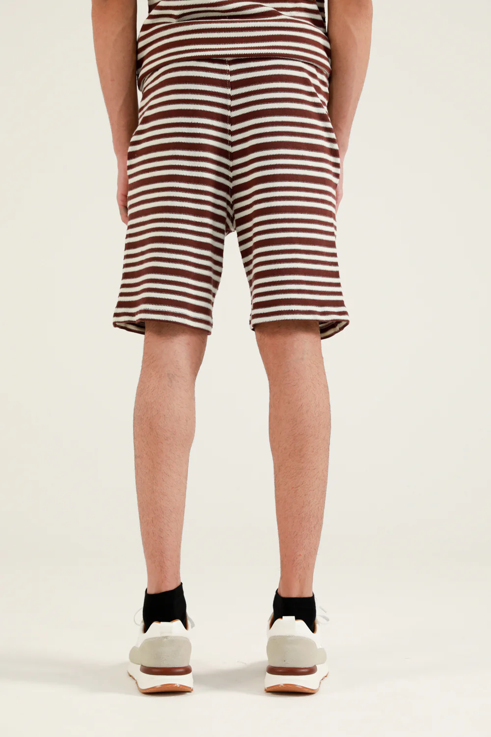 TEXTURED STRIPED SHORTS - Image 3