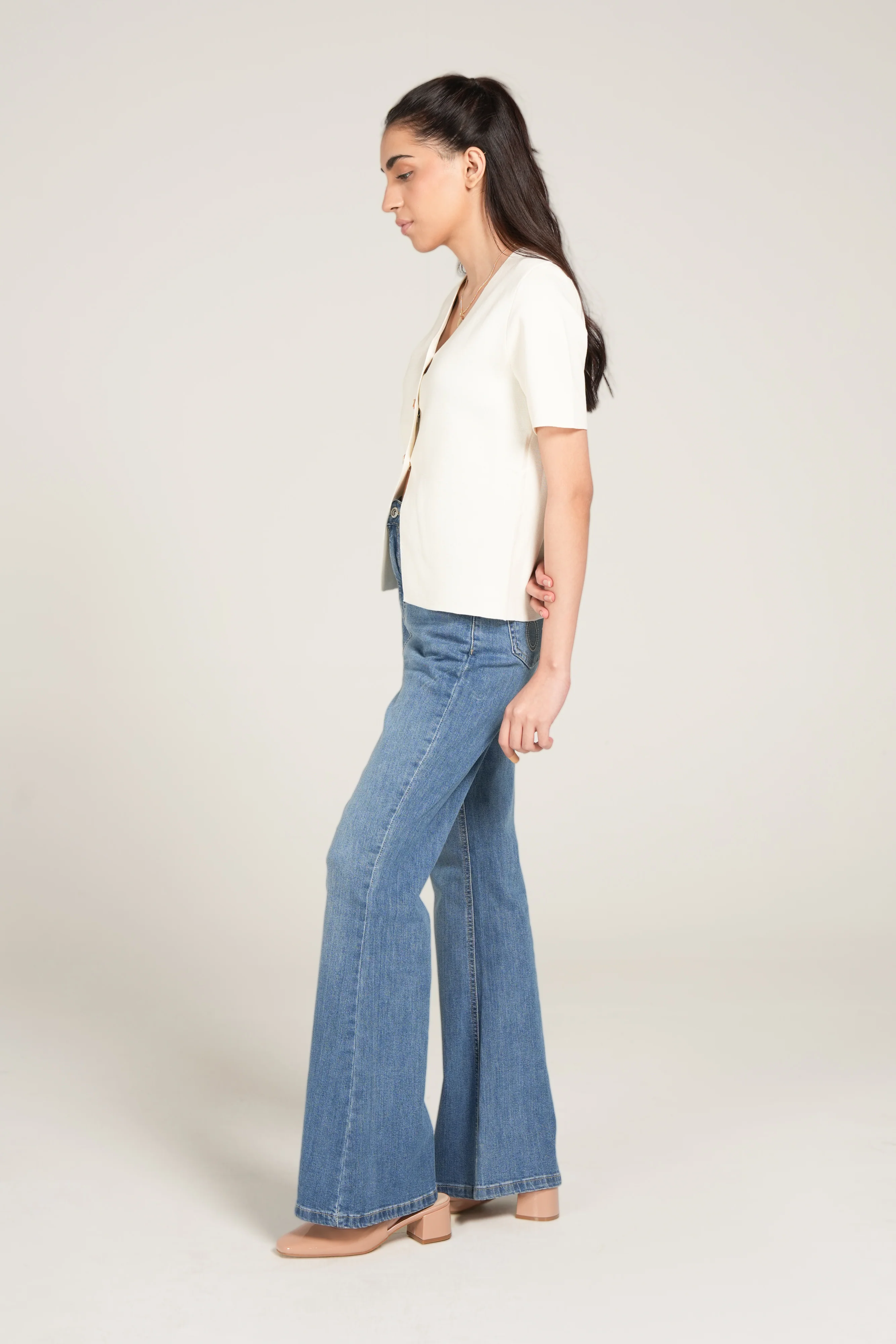 KNITTED BUTTON DOWN TOP - Image 2