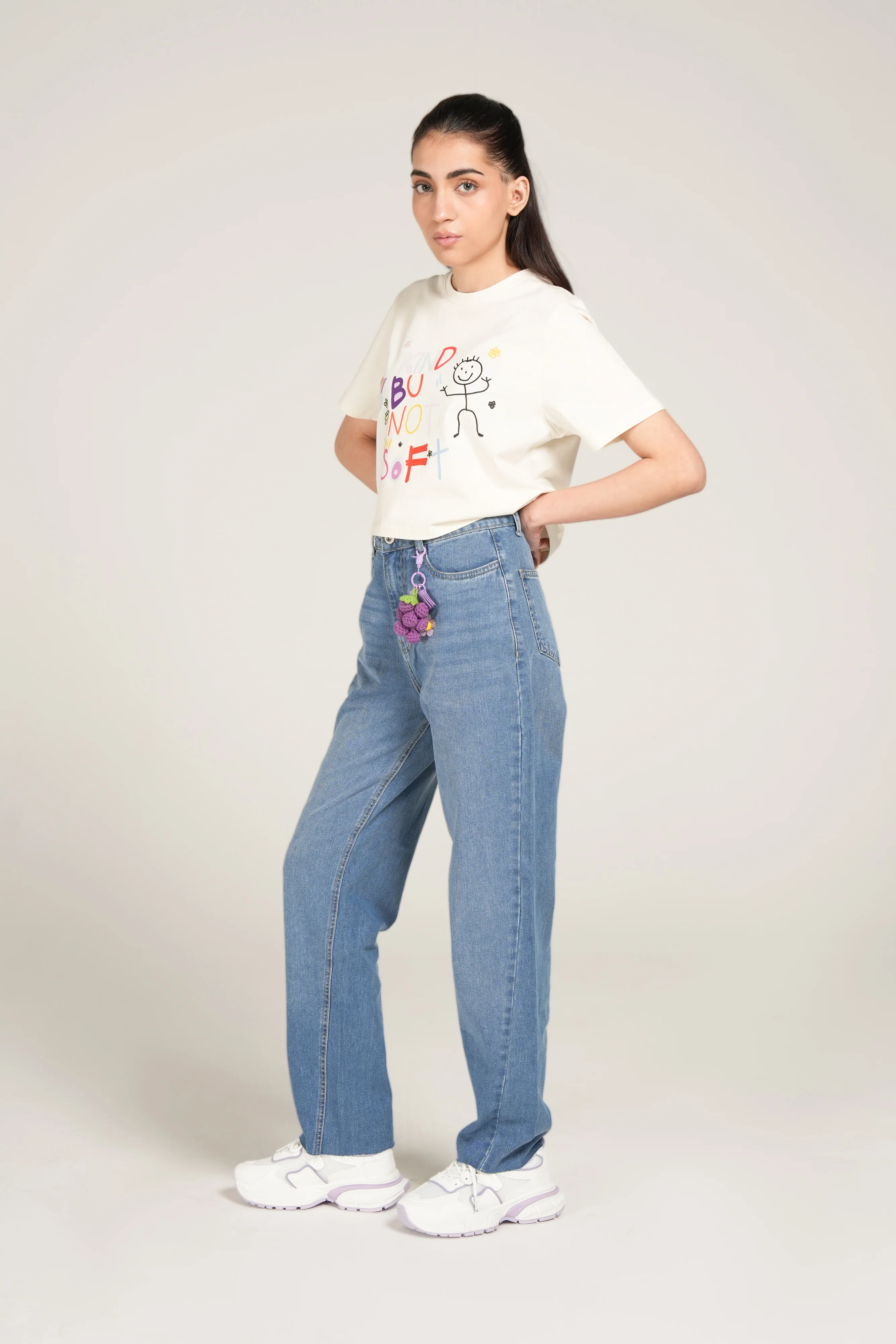 GRAPHIC CROPPED TEE - Image 2