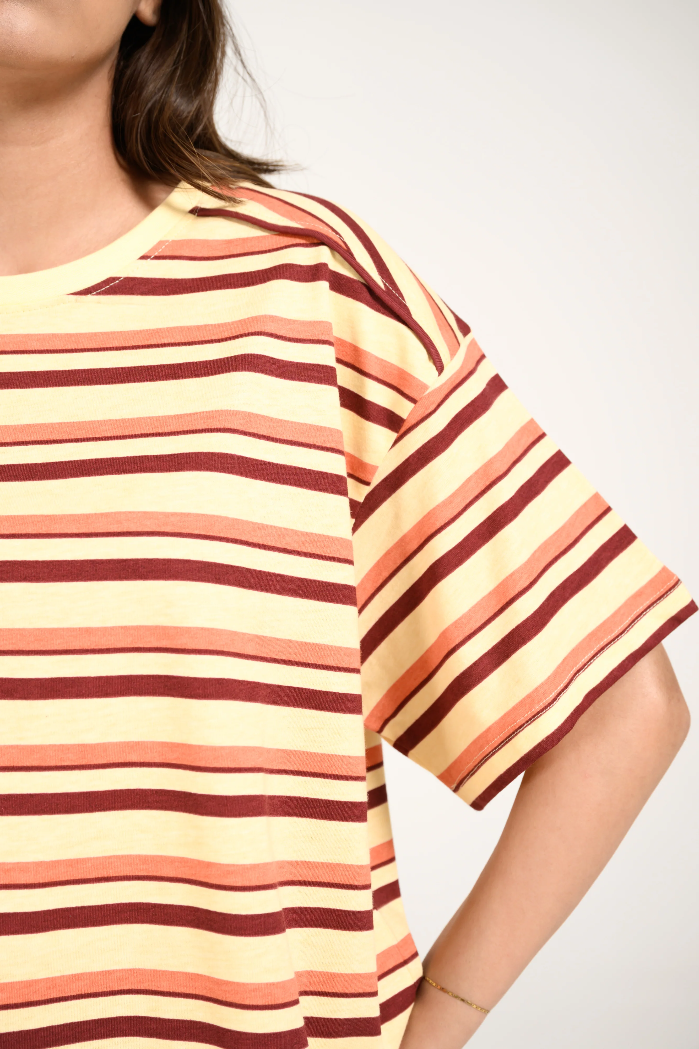 OVERSIZED STRIPED TEE - Image 5