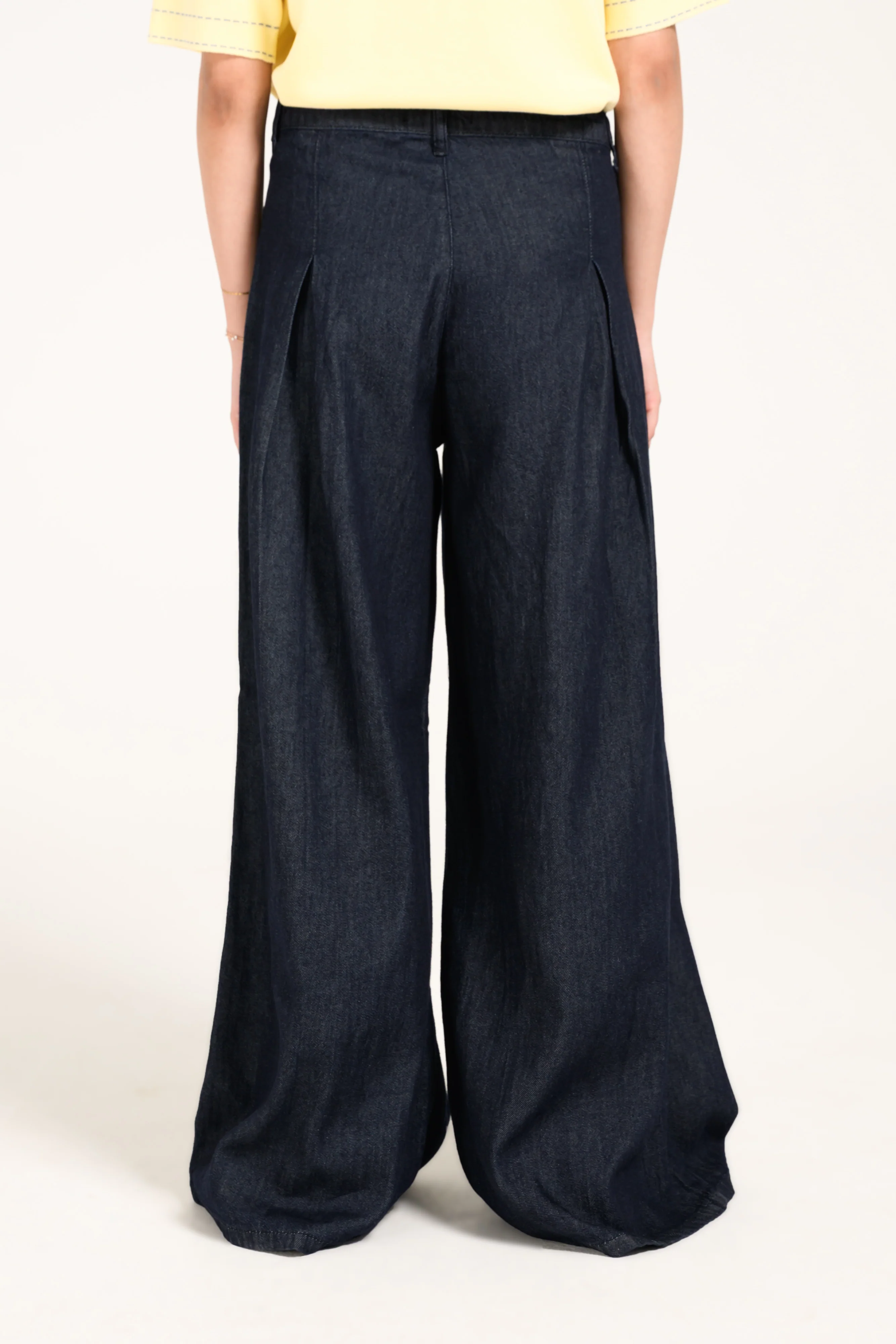 MEGA WIDE DENIM WITH FRONT PLEAT - Image 3
