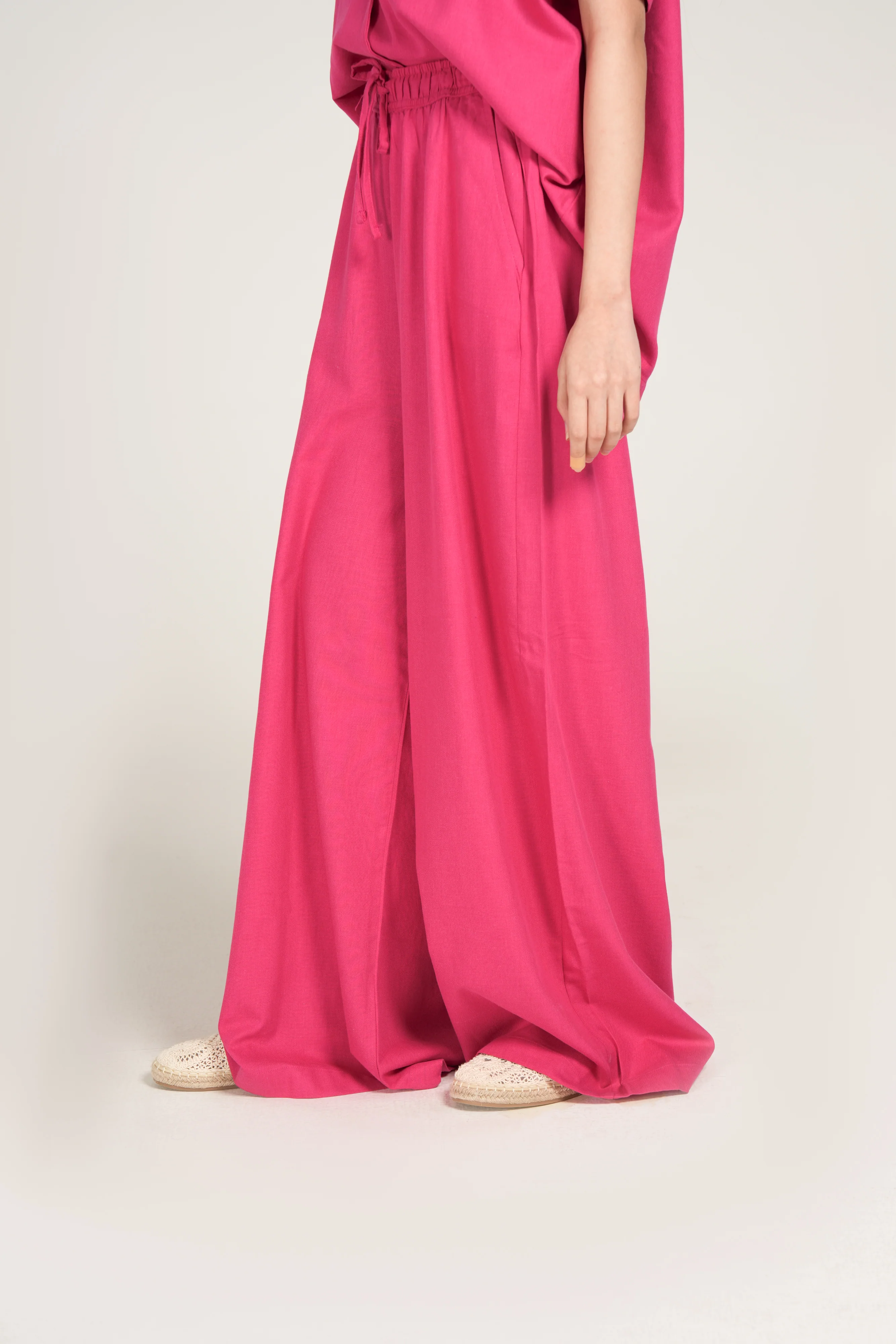 MEGA WIDE LEG TWILL TROUSERS - Image 2