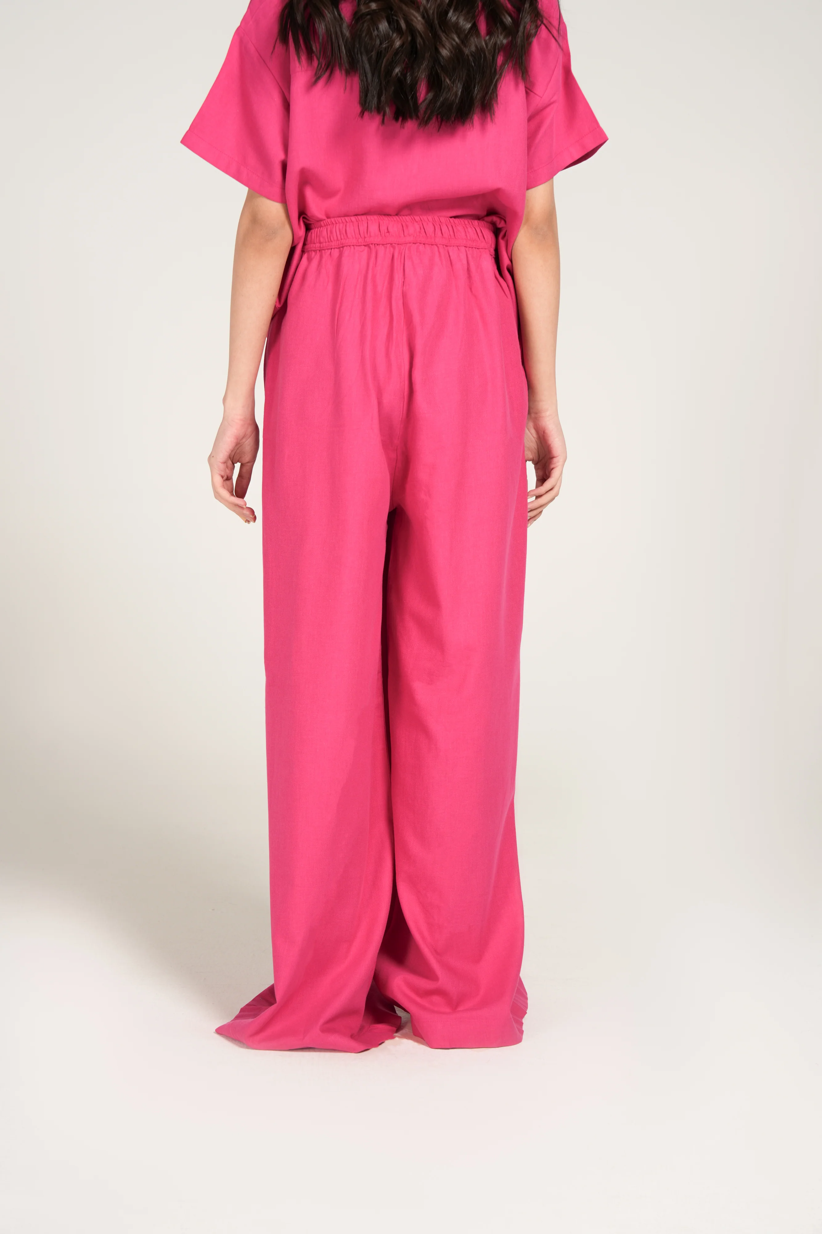 MEGA WIDE LEG TWILL TROUSERS - Image 3