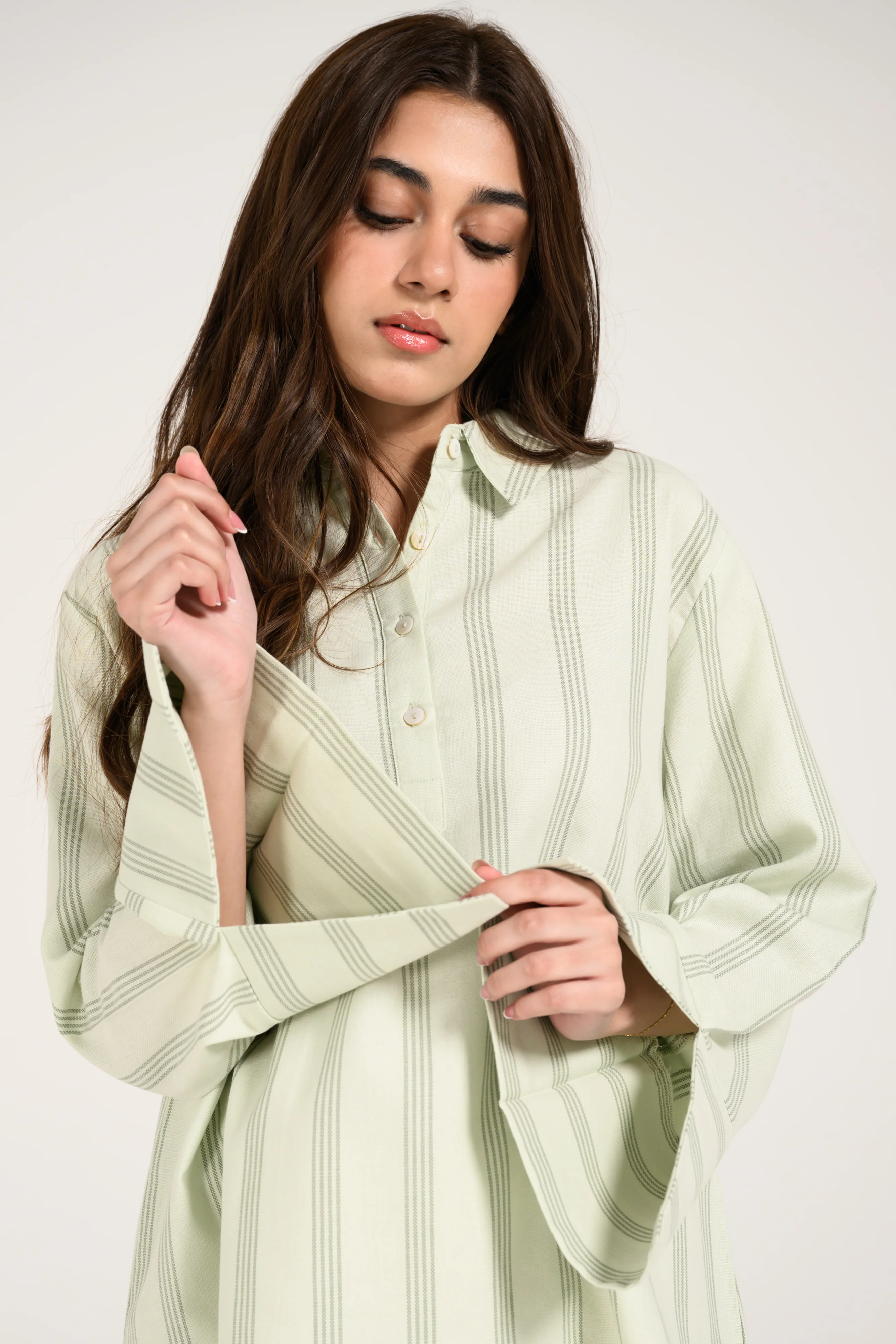 STRIPED HALF PLACKET TOP - Image 6