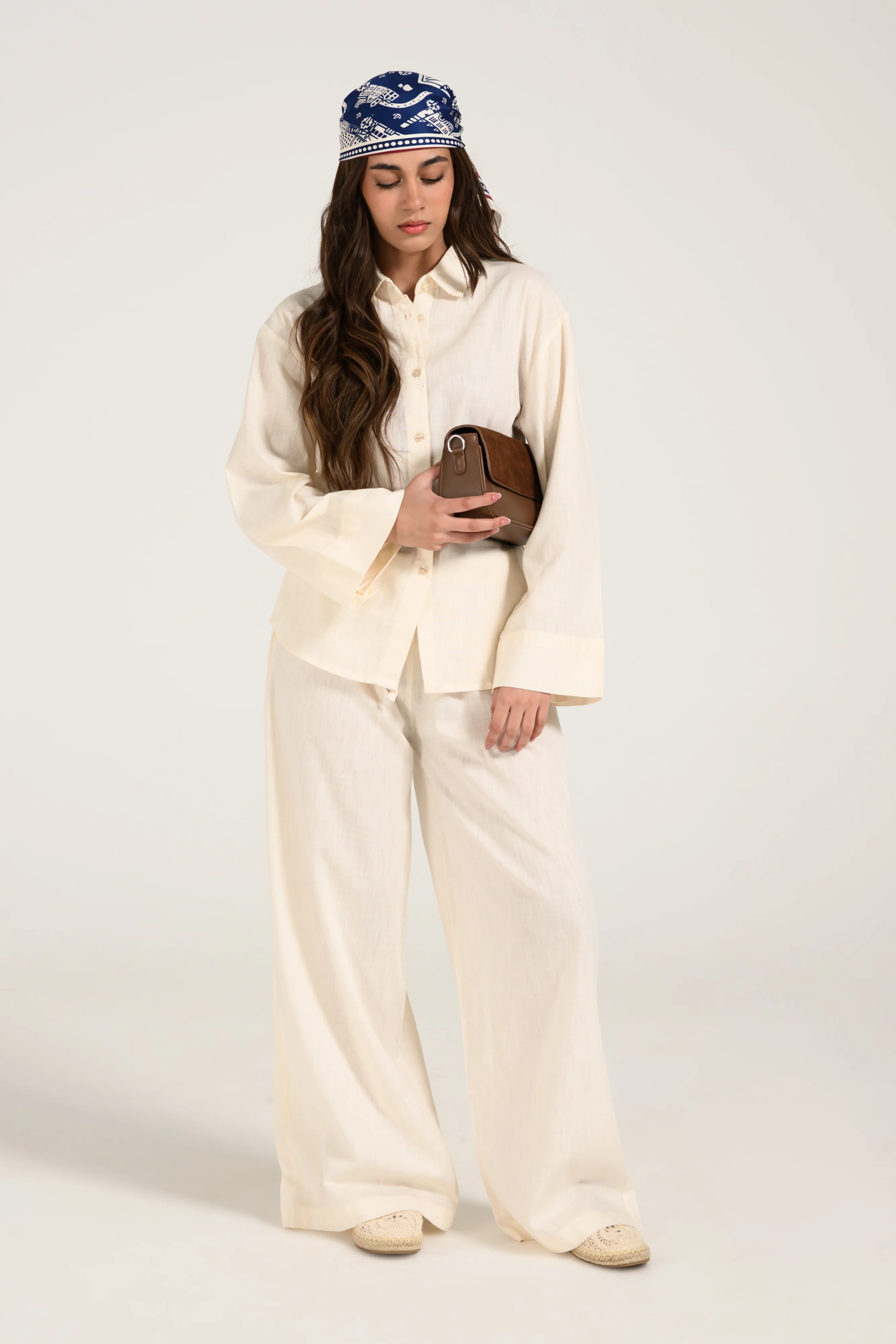 LINEN BLEND REGULAR TOP - Image 4