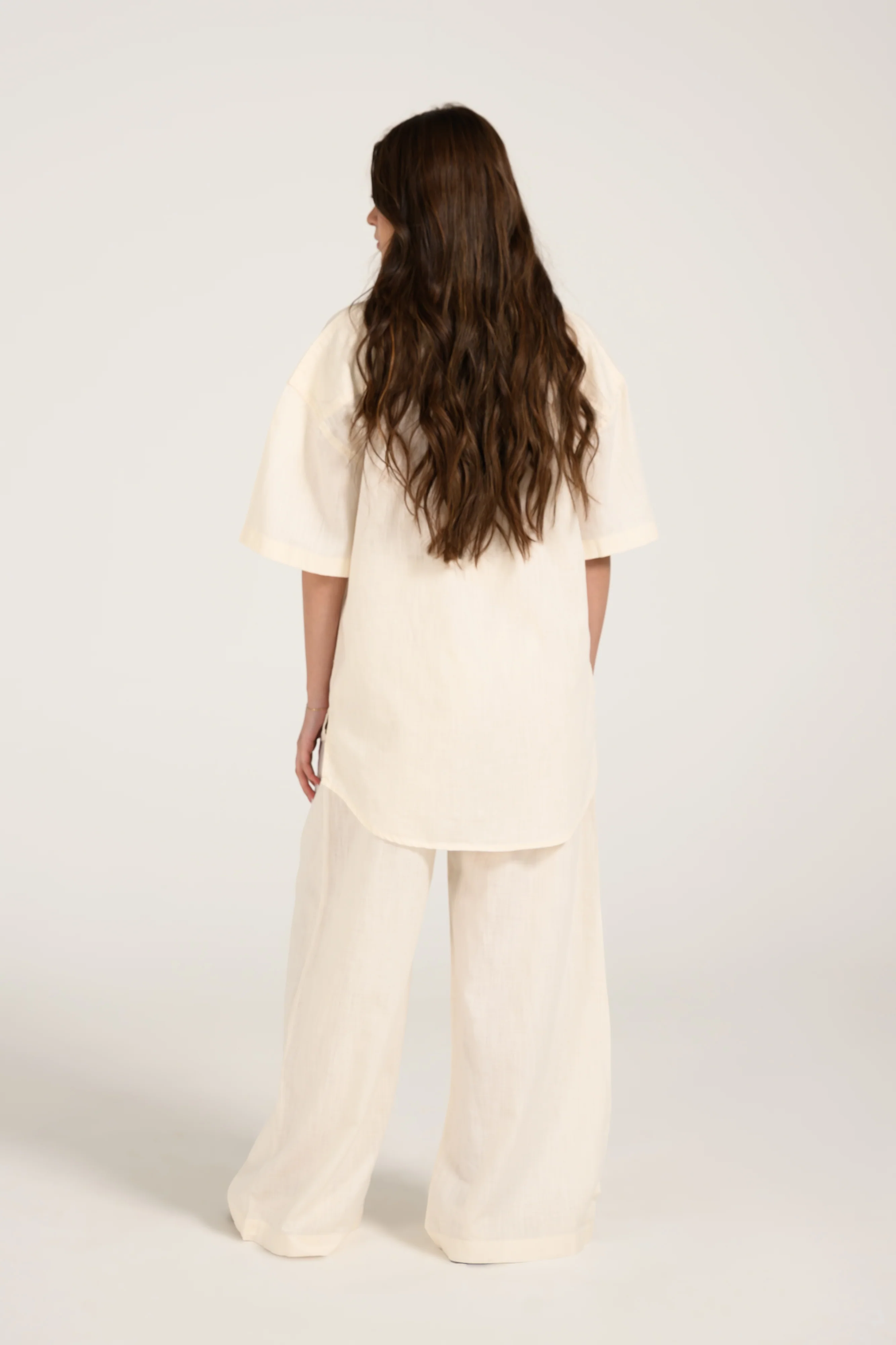 LINEN BLEND OVERSIZED TOP - Image 4