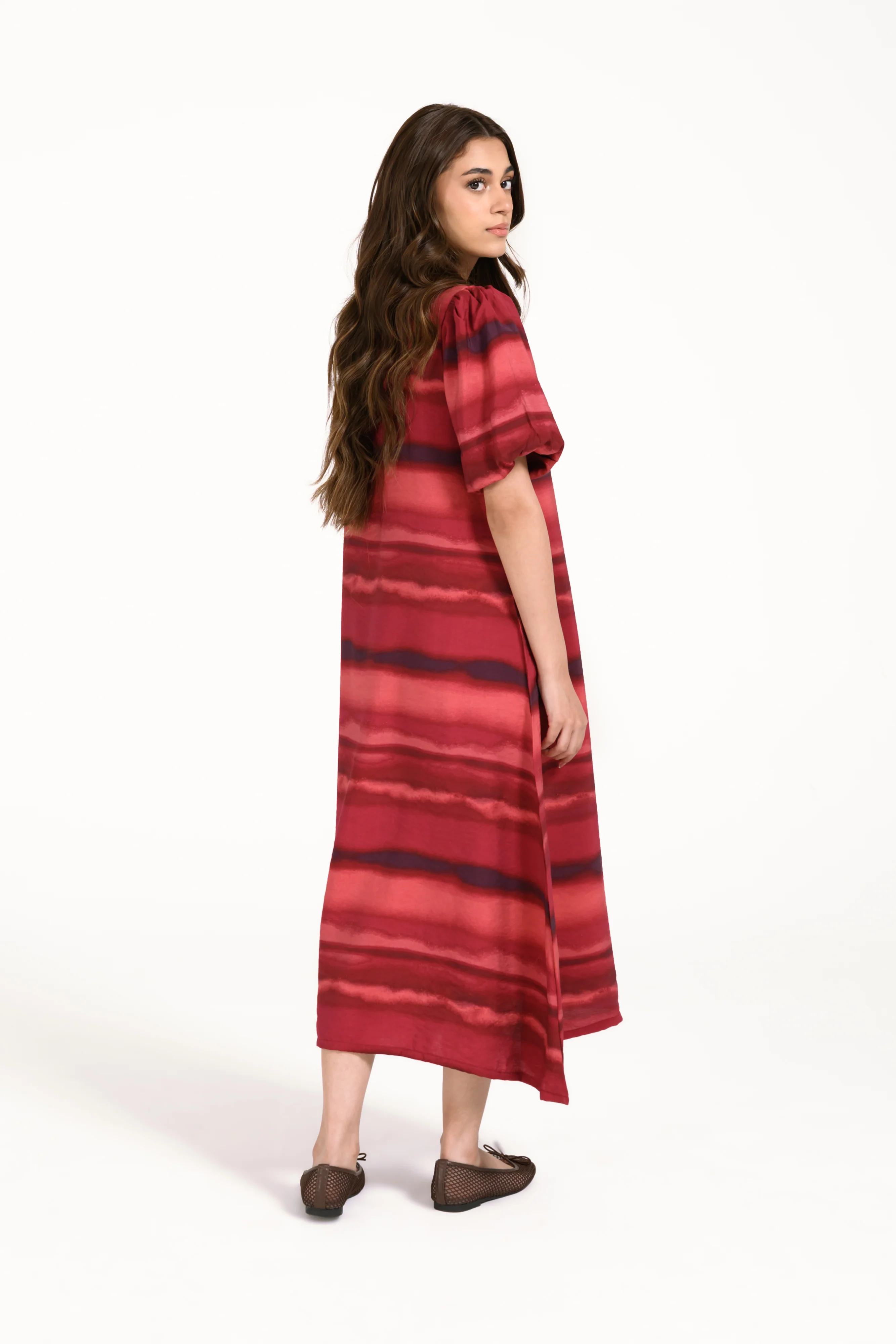 ASYMMETRICAL PRINTED DRESS - Image 3