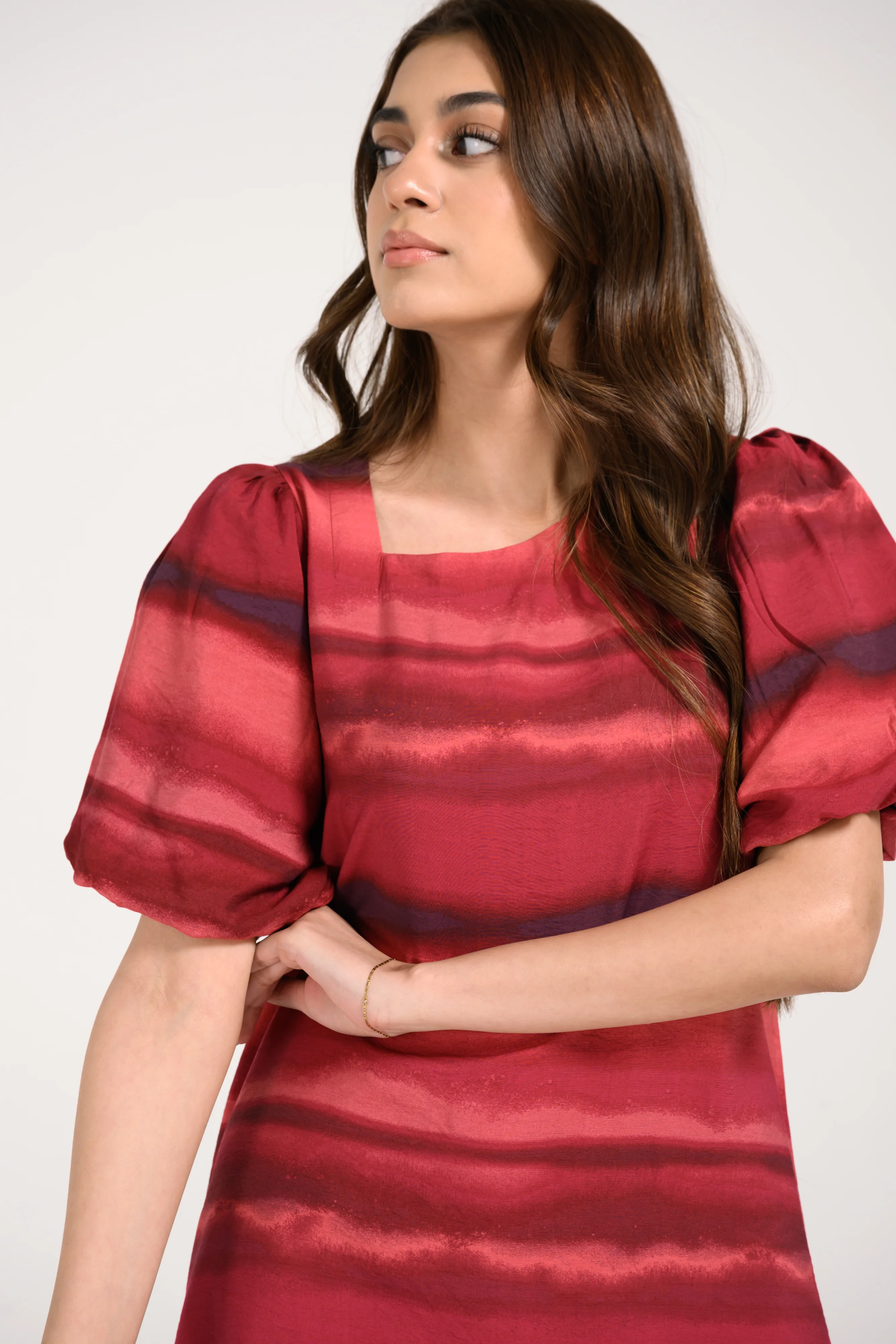 ASYMMETRICAL PRINTED DRESS - Image 4