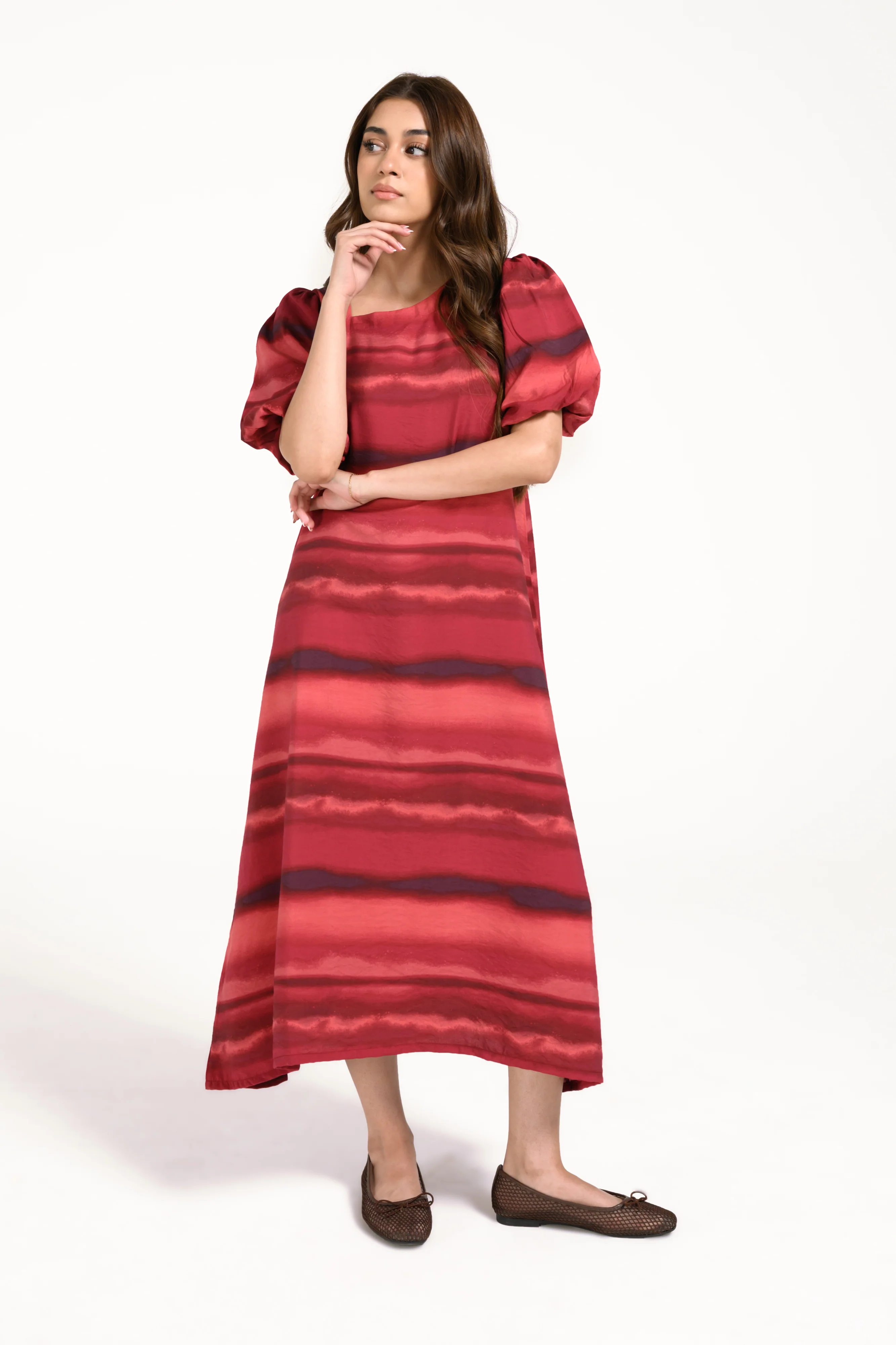 ASYMMETRICAL PRINTED DRESS - Image 6