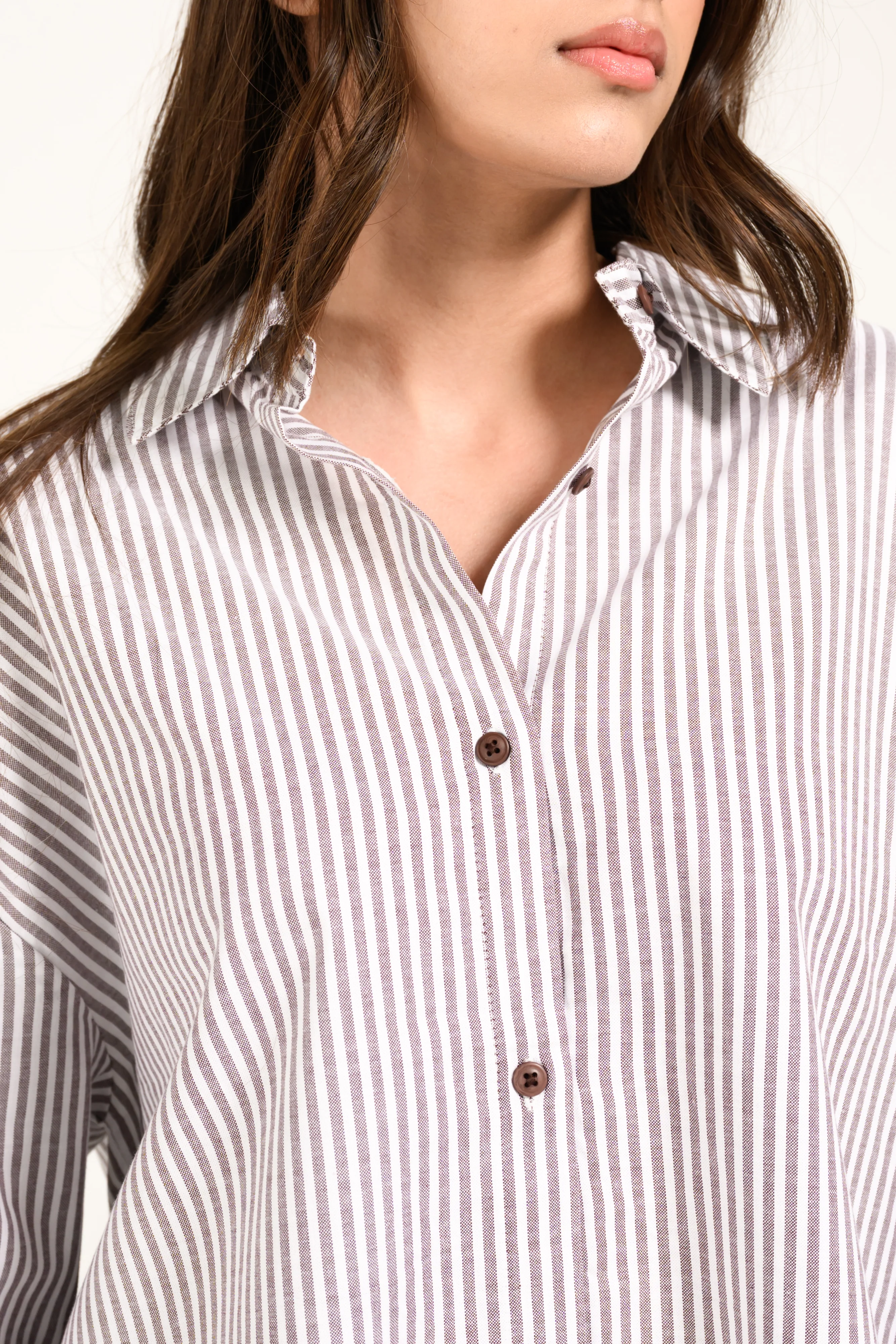 STRIPED BUTTON DOWN SHIRT - Image 4