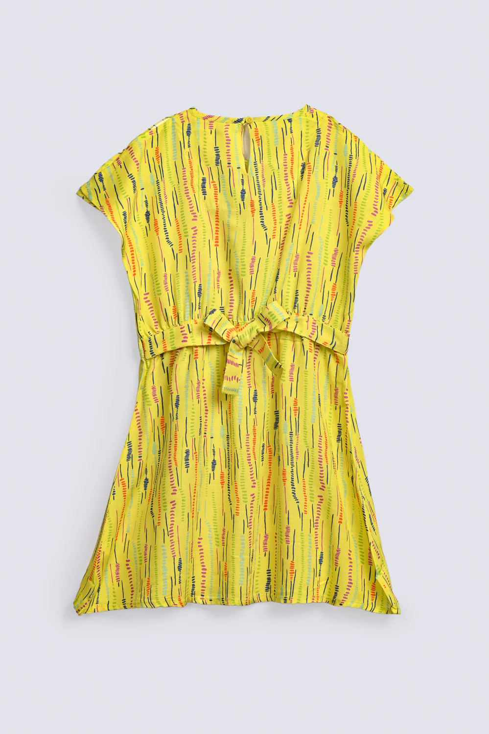 GIRLS PRINTED ELASTICATED BAND DRESS - Image 2