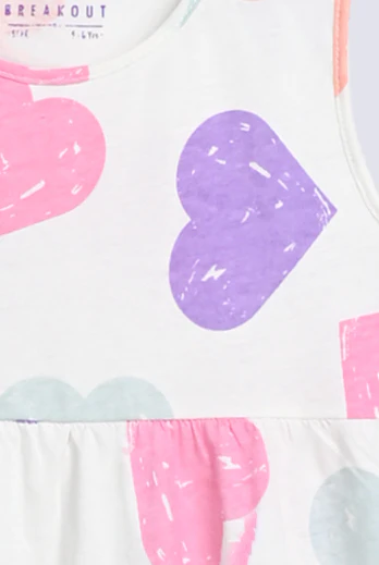 GIRLS BASIC PRINTED DRESS - Image 3