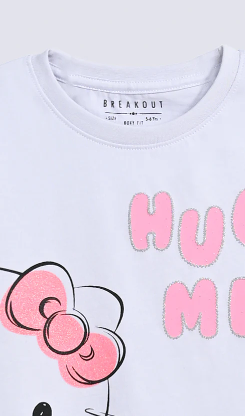 GIRLS HELLO KITTY PRINTED T SHIRT - Image 3