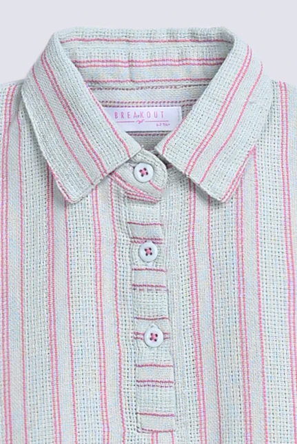 GIRLS STRIPERED BOXY TOP - Image 2