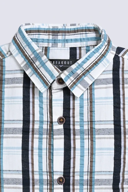 BOYS SEERSUCKER STRIPER SHIRT - Image 3