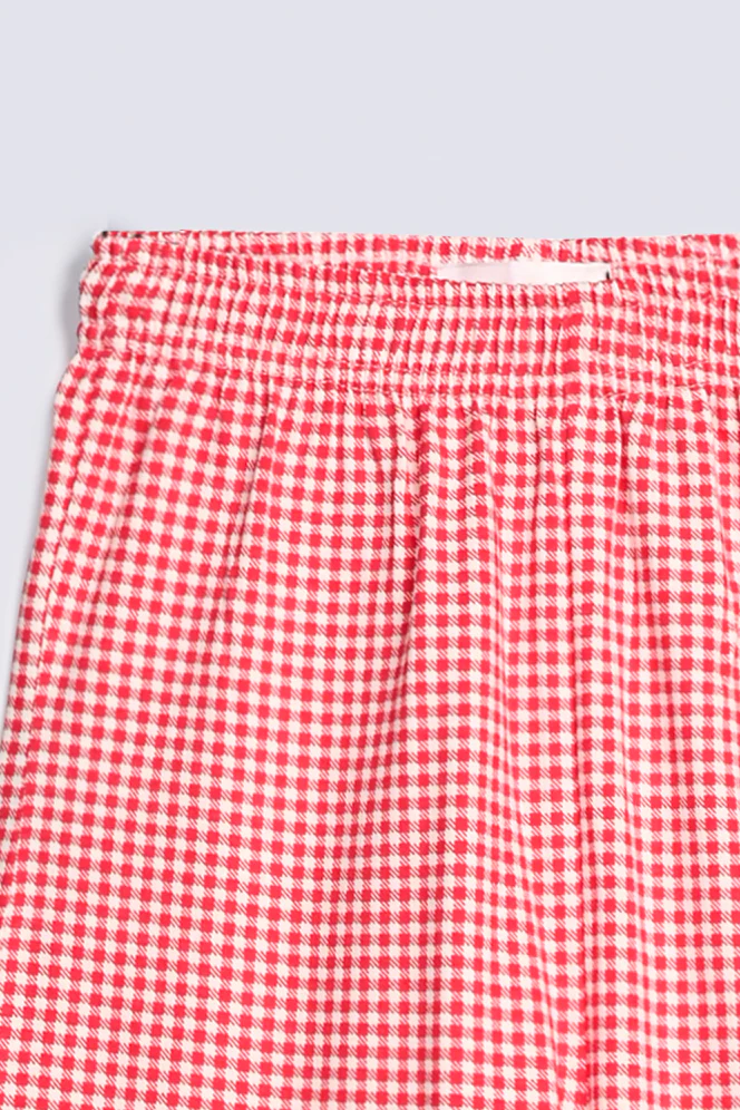 GIRLS LOOSE CHECKERED TROUSER - Image 2
