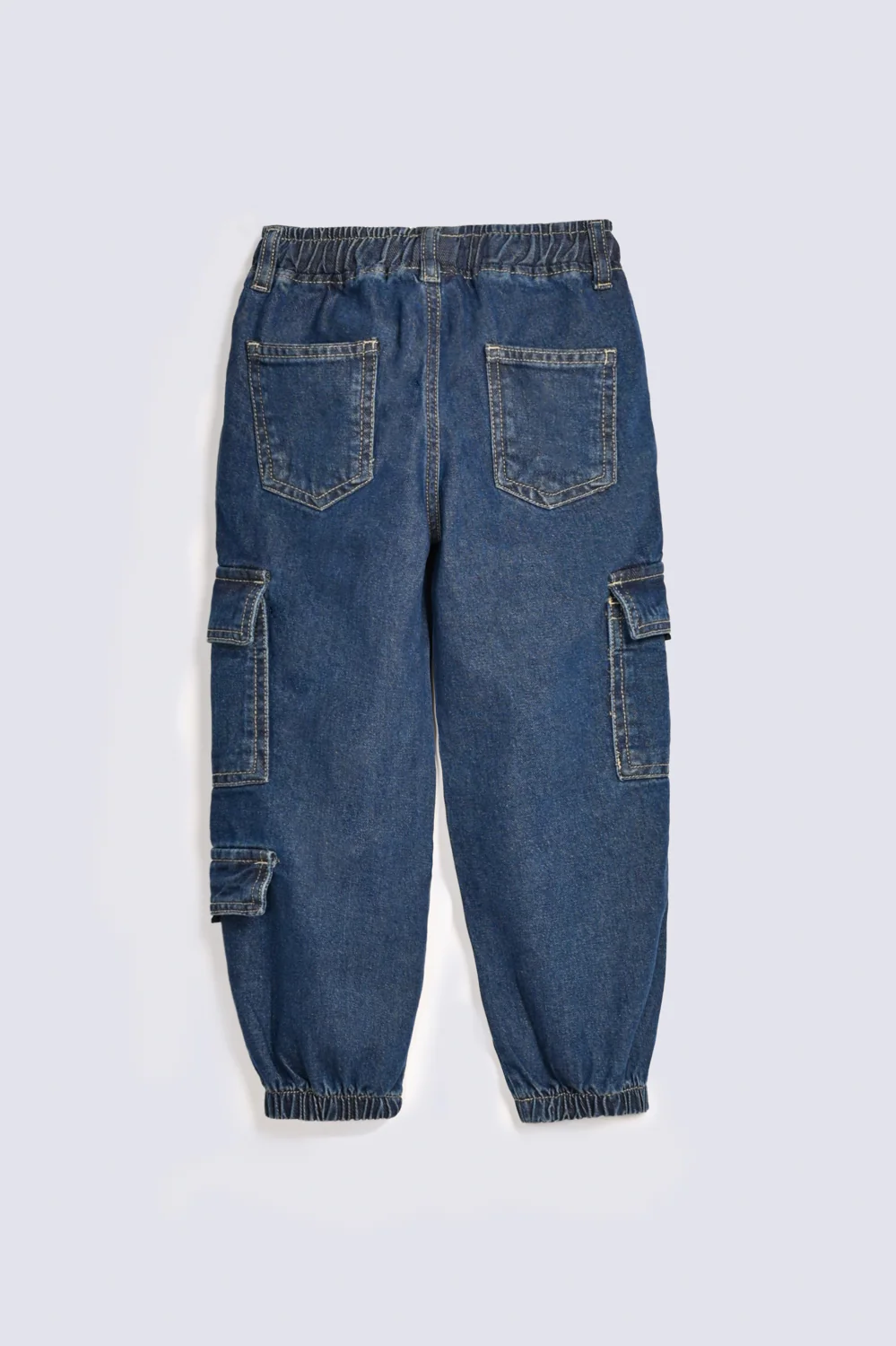 BOYS CARGO DENIM JOGGER TROUSER - Image 2