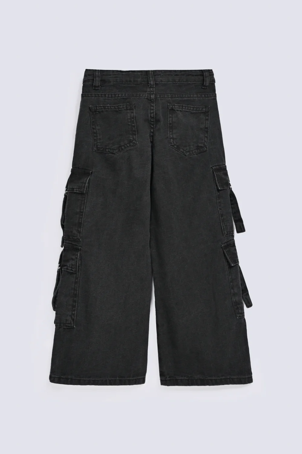 GIRLS WIDE LEG CARGO DENIM - Image 2