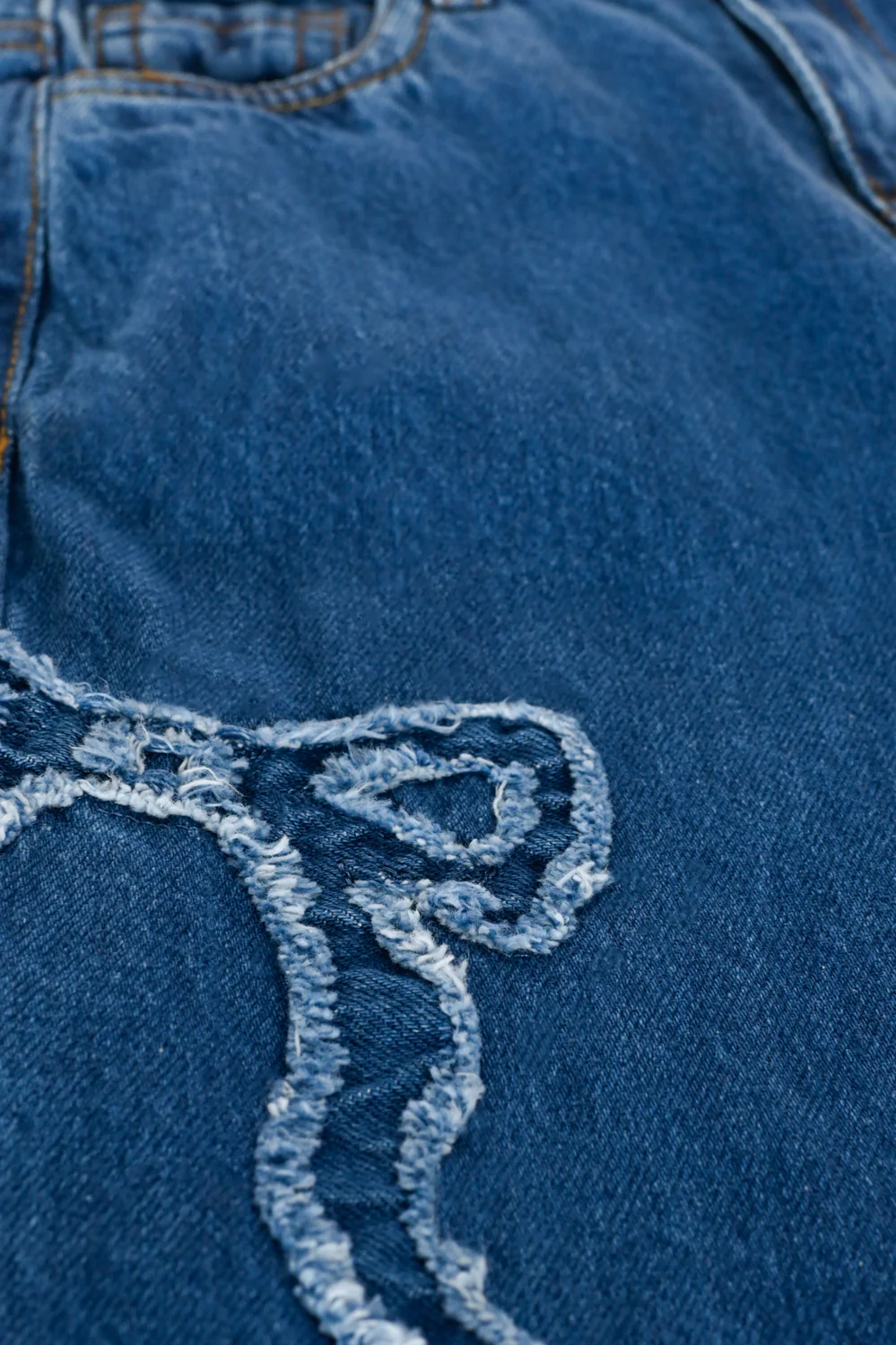 GIRLS WIDE LEG APPLIQUE DENIM - Image 3