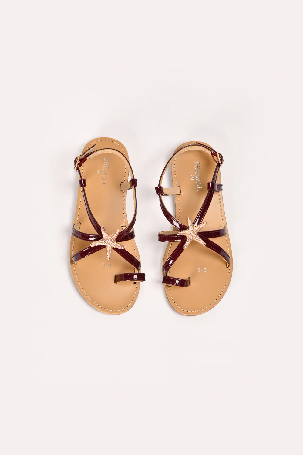 GIRLS STARFISH CHARM STRAP SANDALS - Image 2