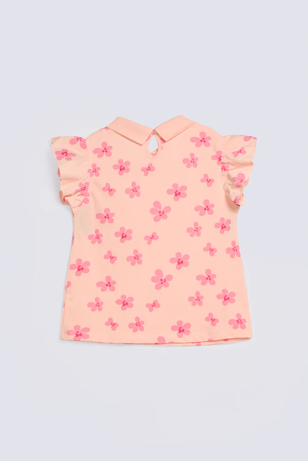 GIRLS FLORAL PRINTED POLO SHIRT - Image 2