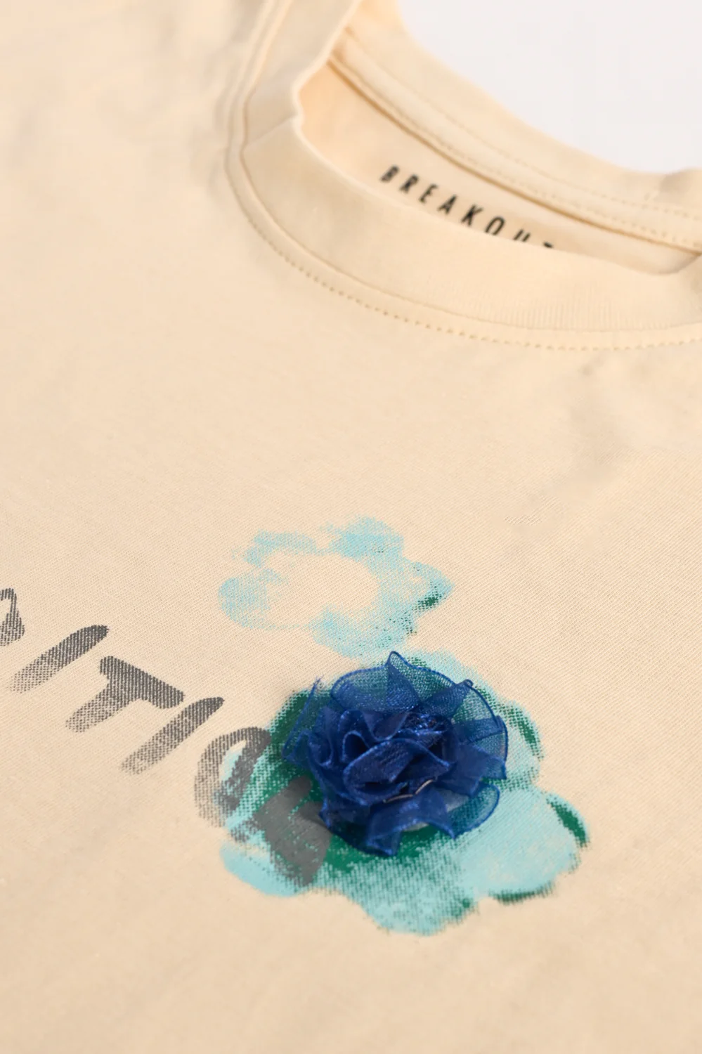 GIRLS FLORAL APPLIQUE T-SHIRT - Image 3