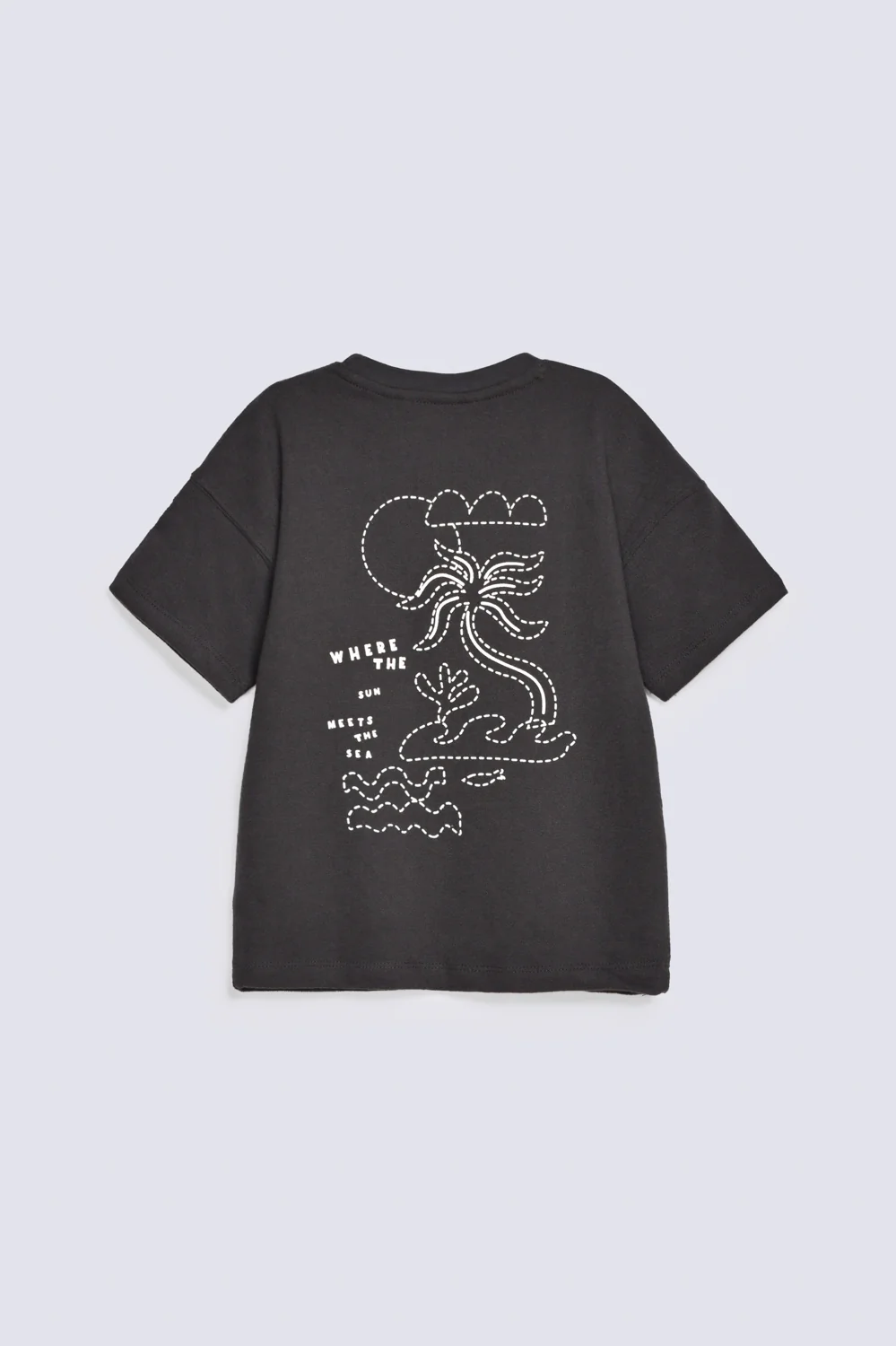BOYS TEXTURED SPECIAL KNIT EMBROIDERED TEE - Image 2