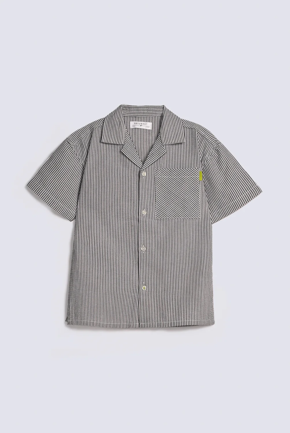 BOYS SEER SUCKER STRIPED SHIRT