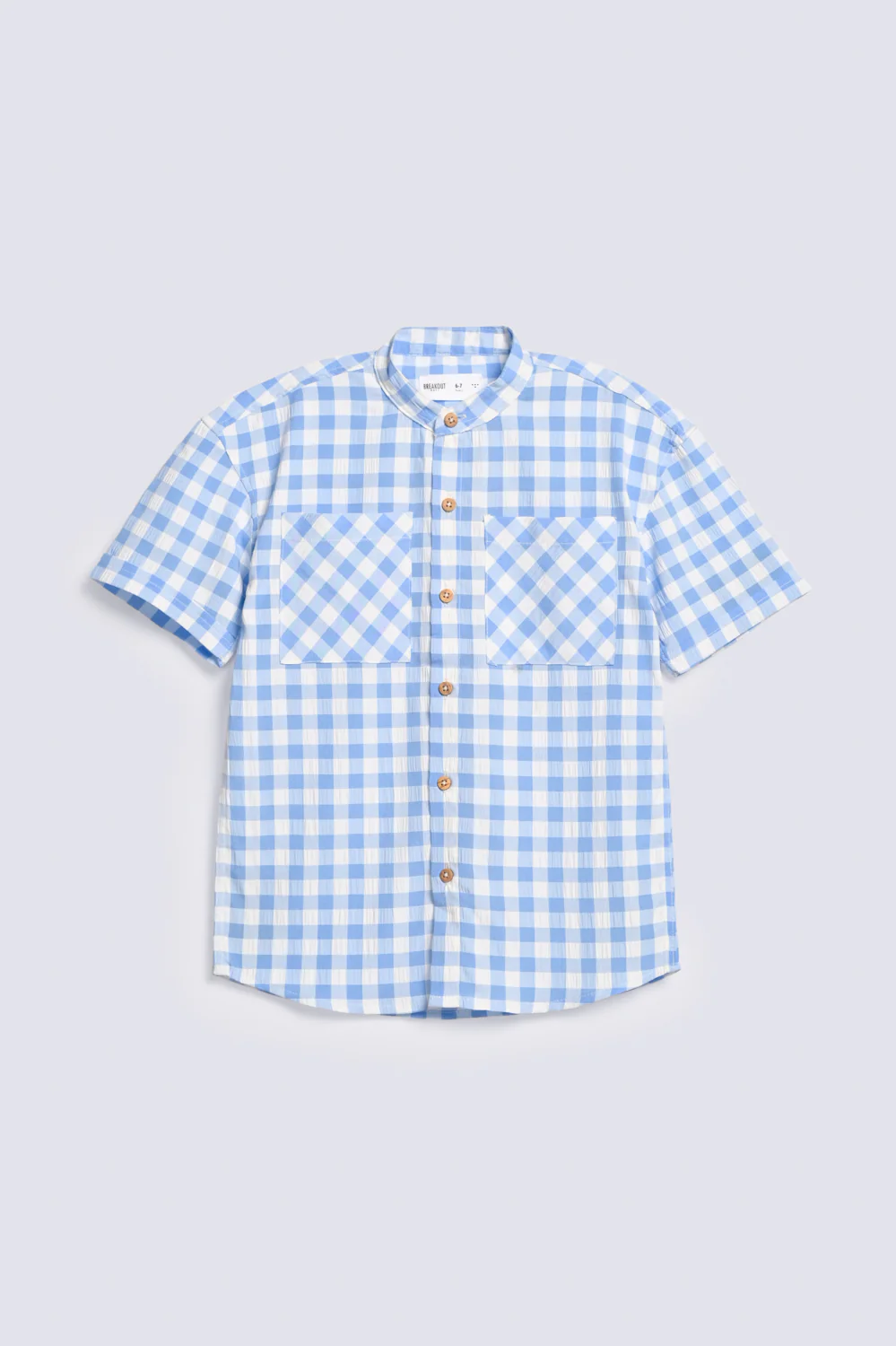BOYS SEERSUCKER CHECK SHIRT