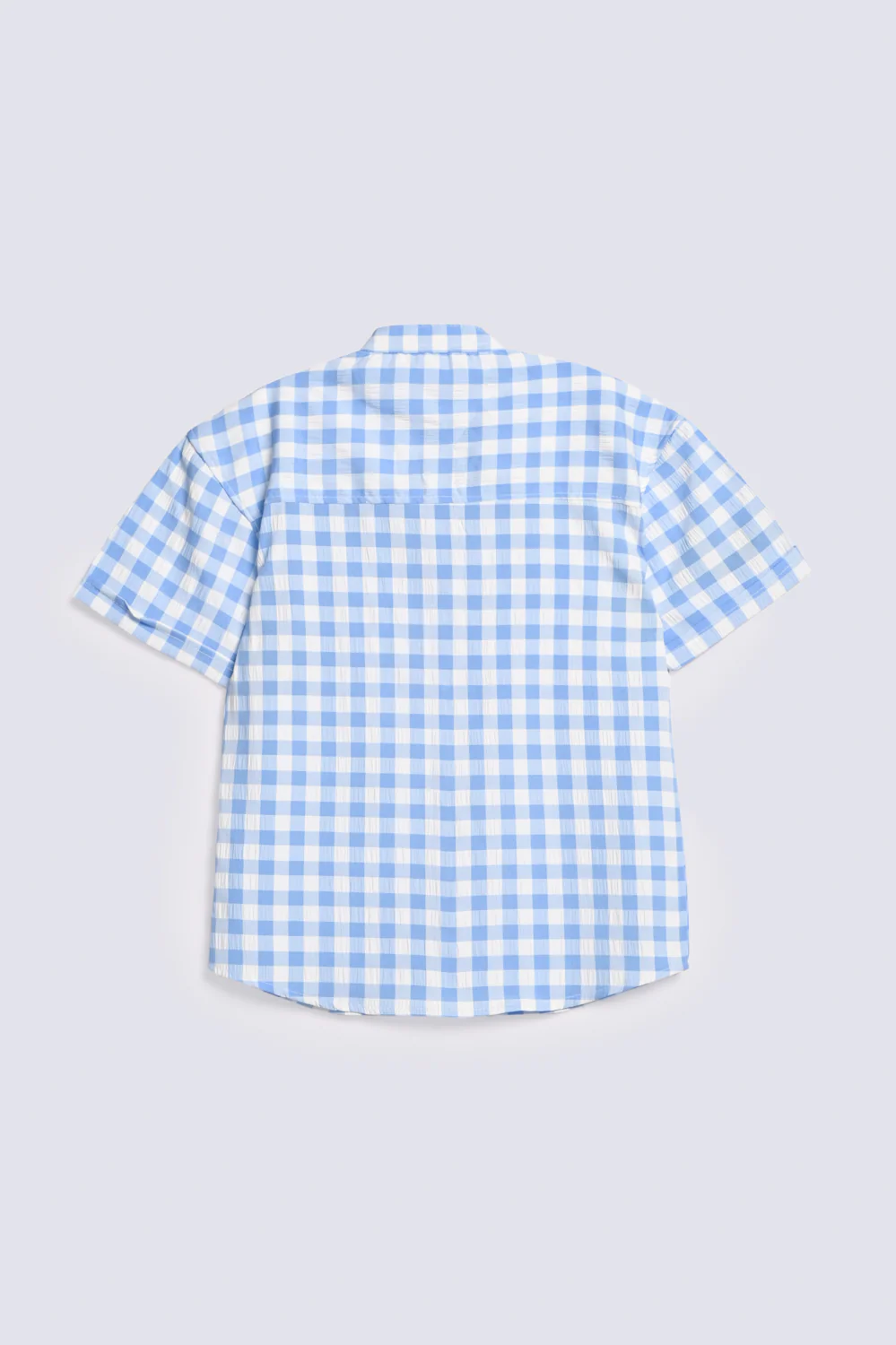 BOYS SEERSUCKER CHECK SHIRT - Image 2