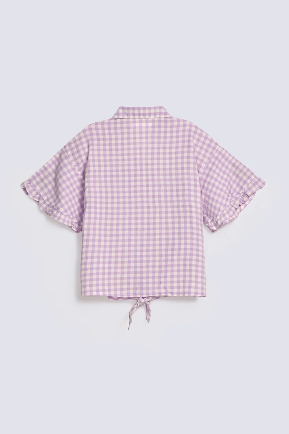 GIRLS CHECKERED EMBELLISHED SHIRT - Image 2
