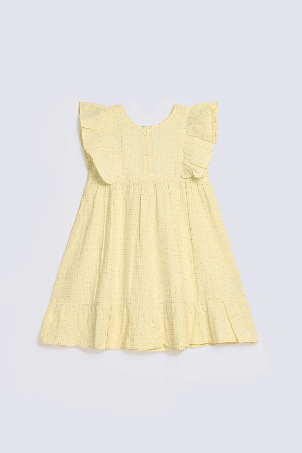 GIRLS EMBROIDERED DRESS WITH FRILL - Image 2