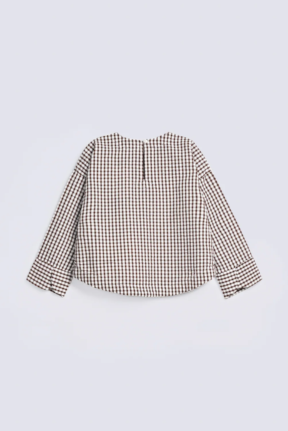 GIRLS CHECKERED EMBROIDERED TOP - Image 2