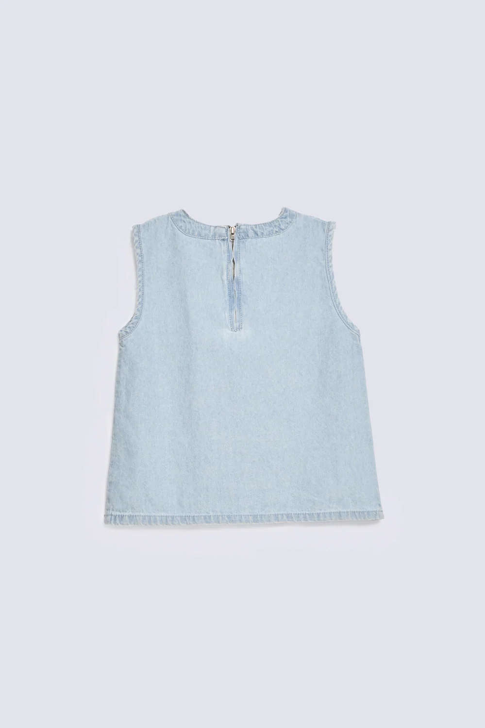 GIRLS SLEEVELESS DENIM TOP - Image 2