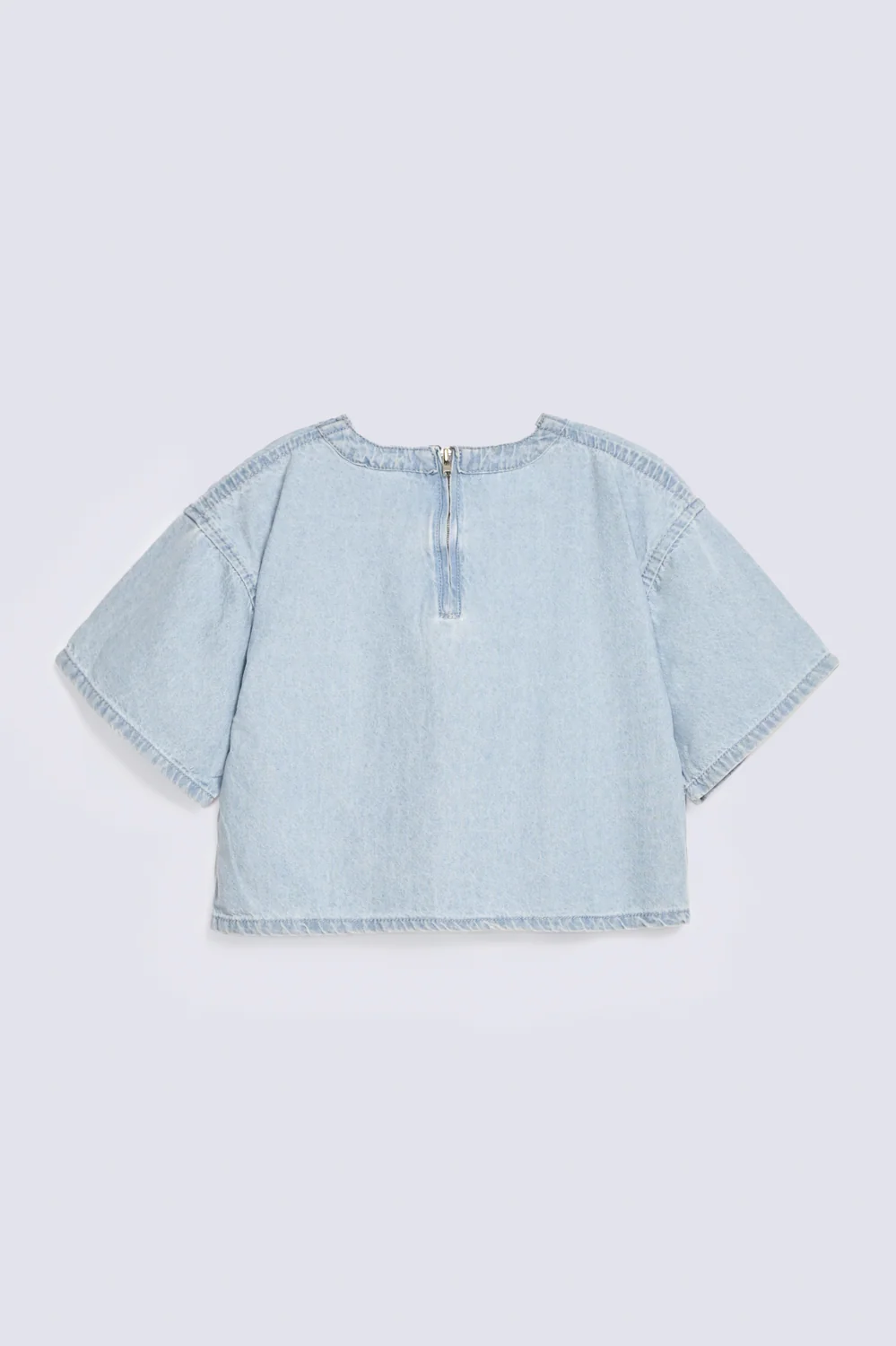 GIRLS BOXY DENIM SHIRT - Image 2