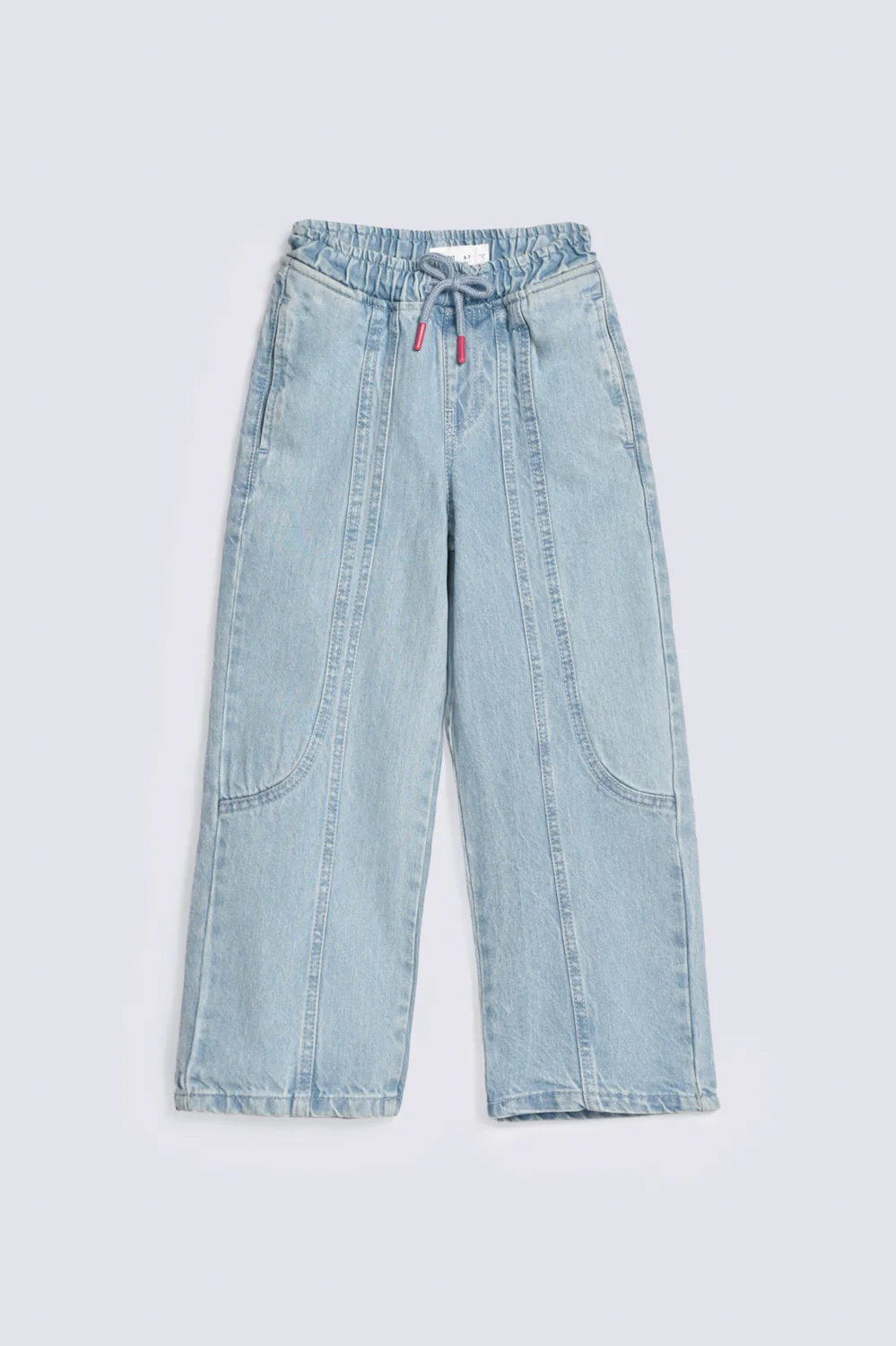 GIRLS LOOSE FIT PANELED DENIM