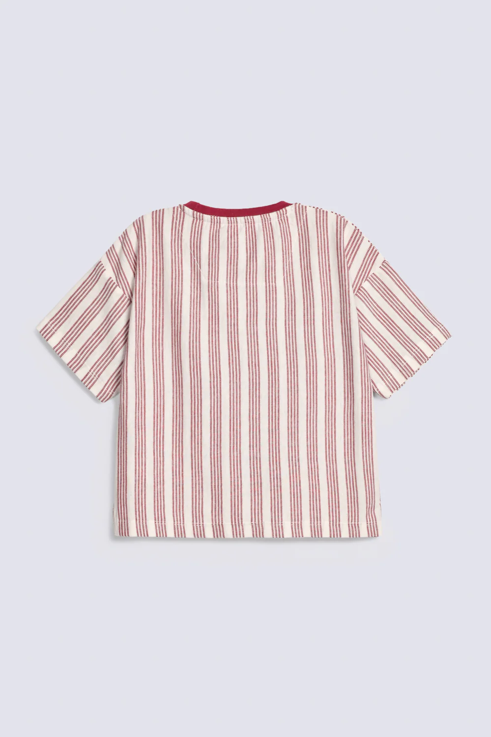 GIRLS BOXY JACQUARD STRIPED T-SHIRT - Image 3