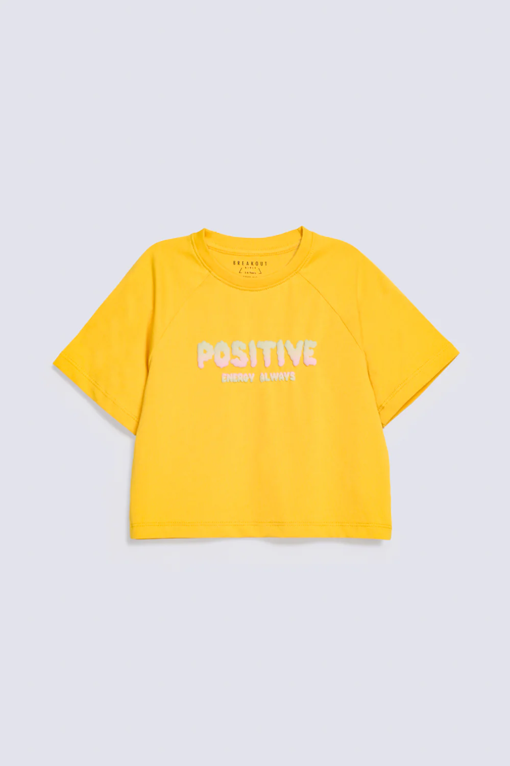 GIRLS BOXY TEXT PRINT T-SHIRT