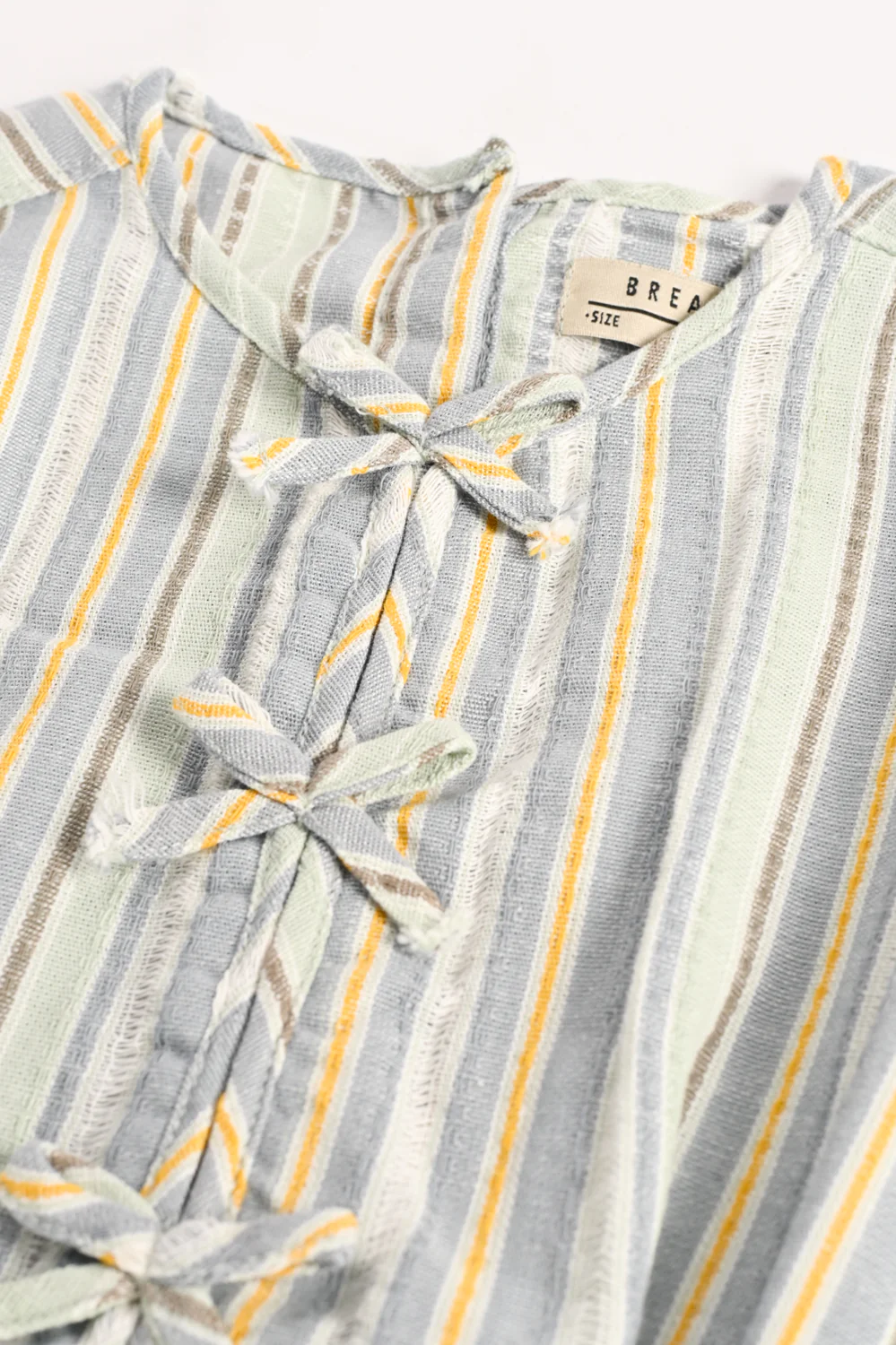 GIRLS STRIPED JUMPSUIT WITH BOW DETAIL - Image 3