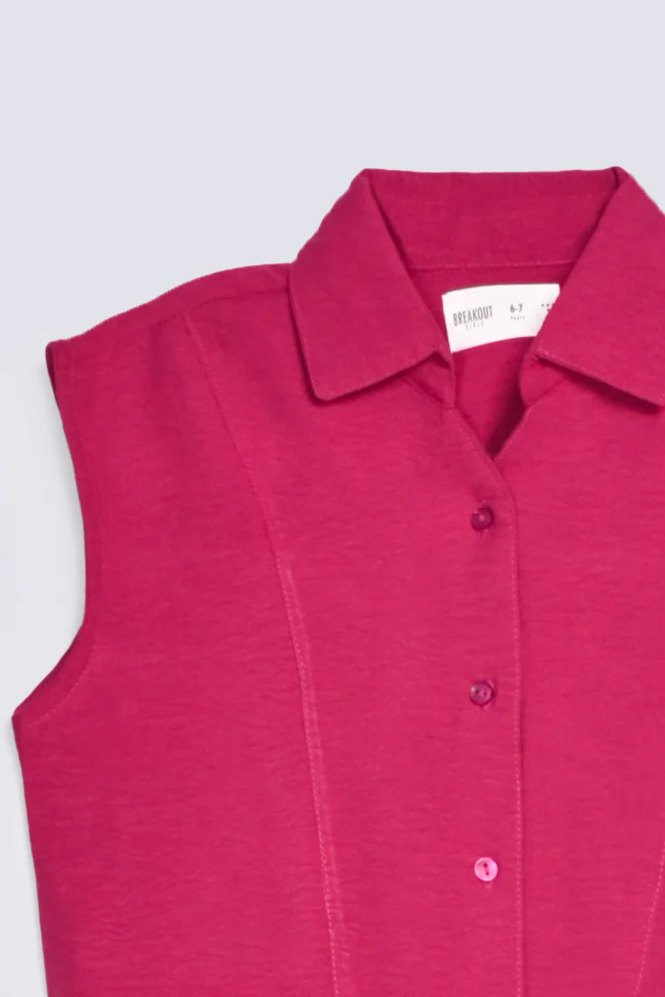 GIRLS PANNELED SLEEVELESS TOP - Image 2