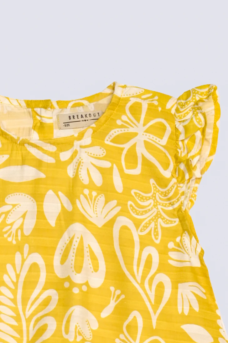 GIRLS FLORAL PRINTED SLEEVELESS TOP - Image 2